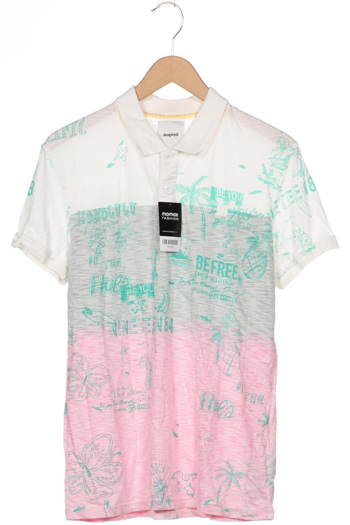 

Desigual Herren Poloshirt, pink, Gr. 52