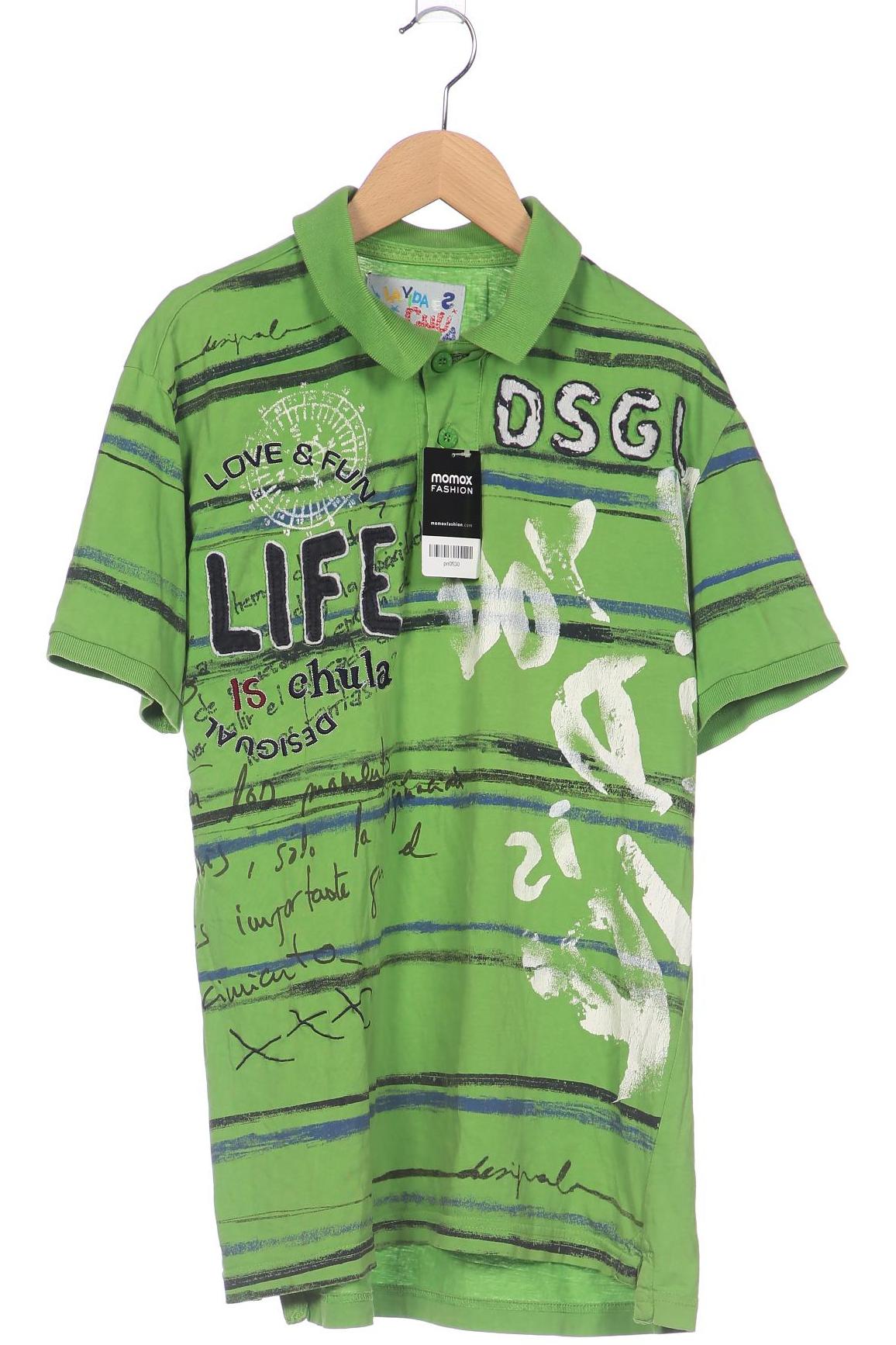 

Desigual Herren Poloshirt, grün, Gr. 48