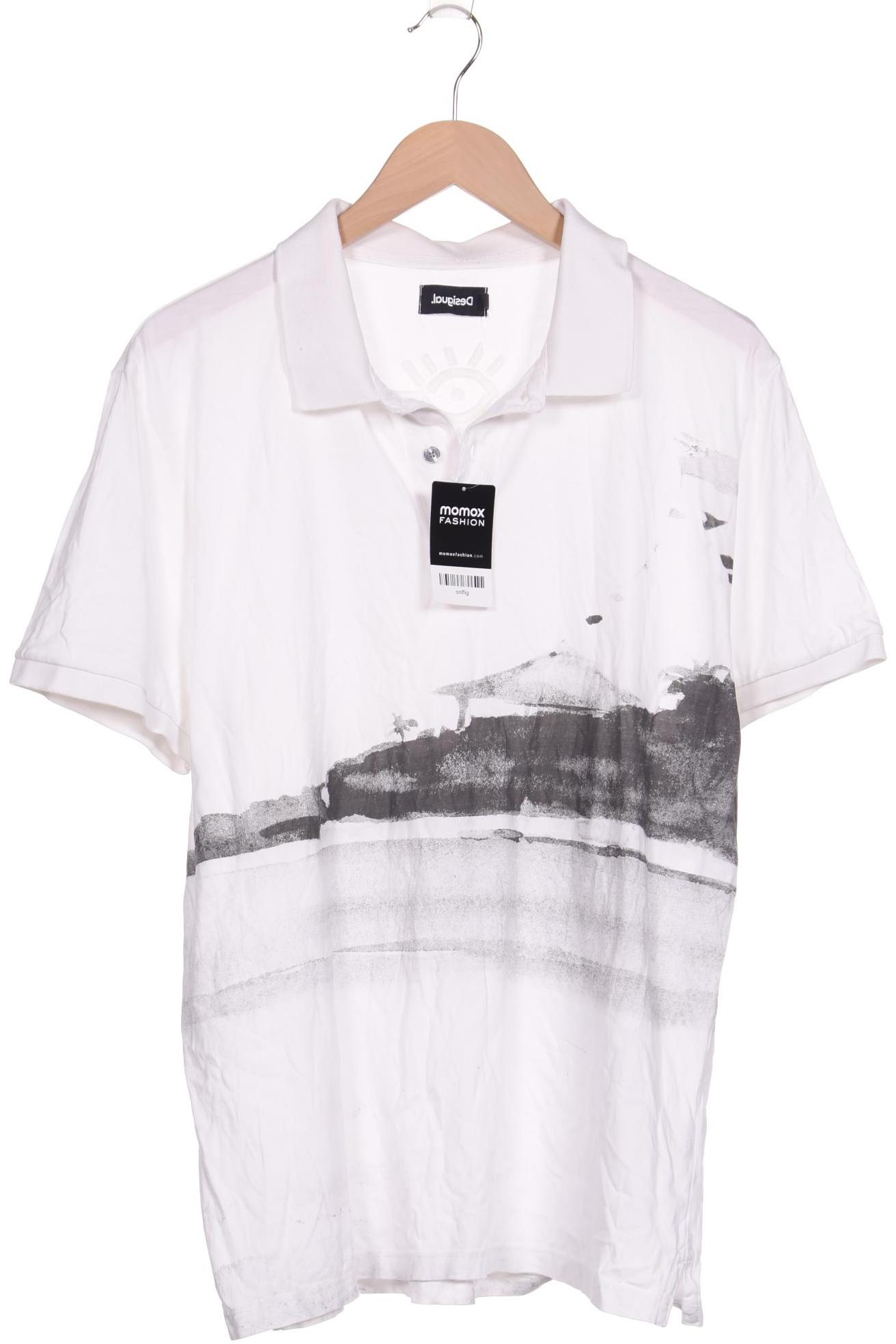 

Desigual Herren Poloshirt, weiß, Gr. 52