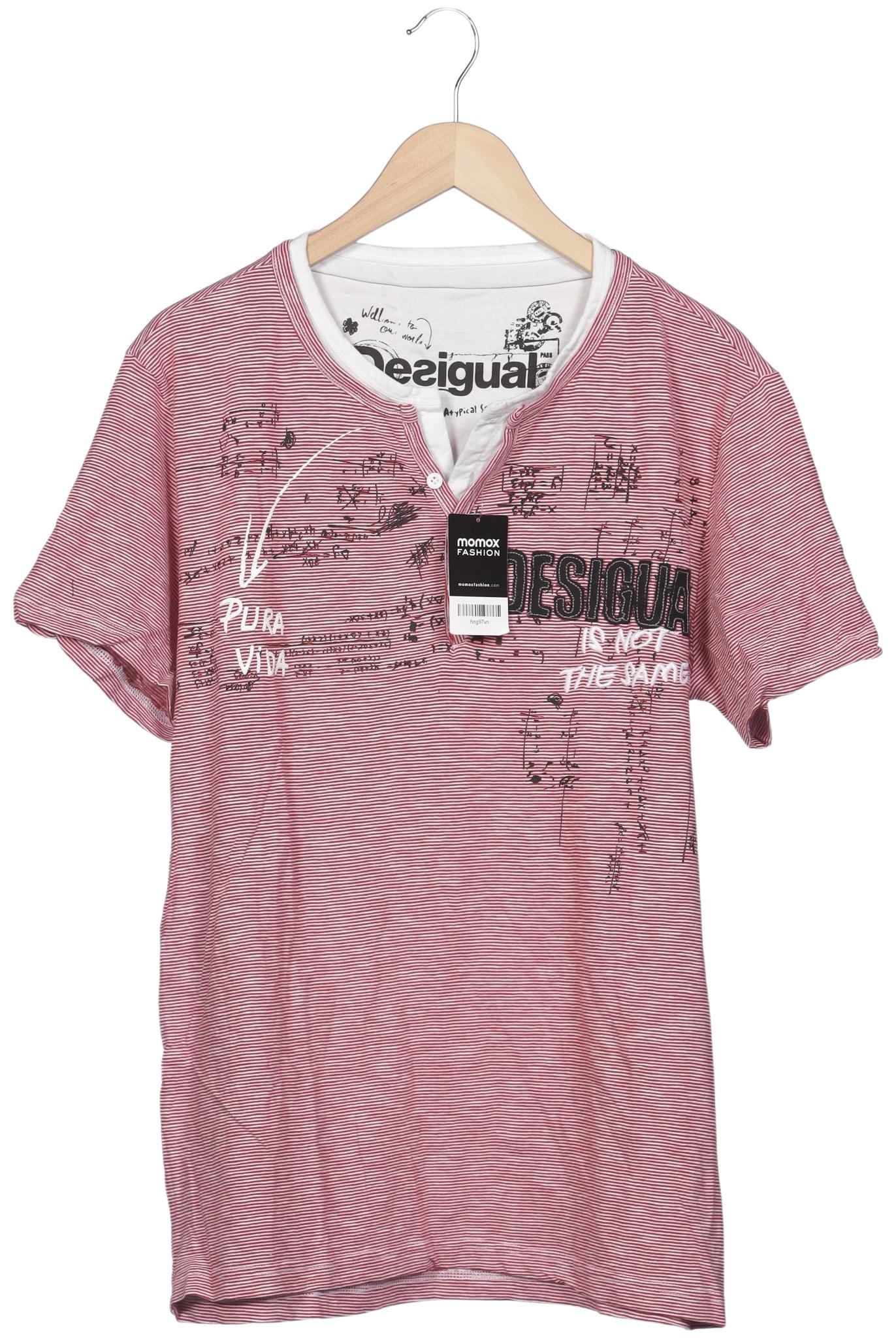 

Desigual Herren Poloshirt, pink, Gr. 54