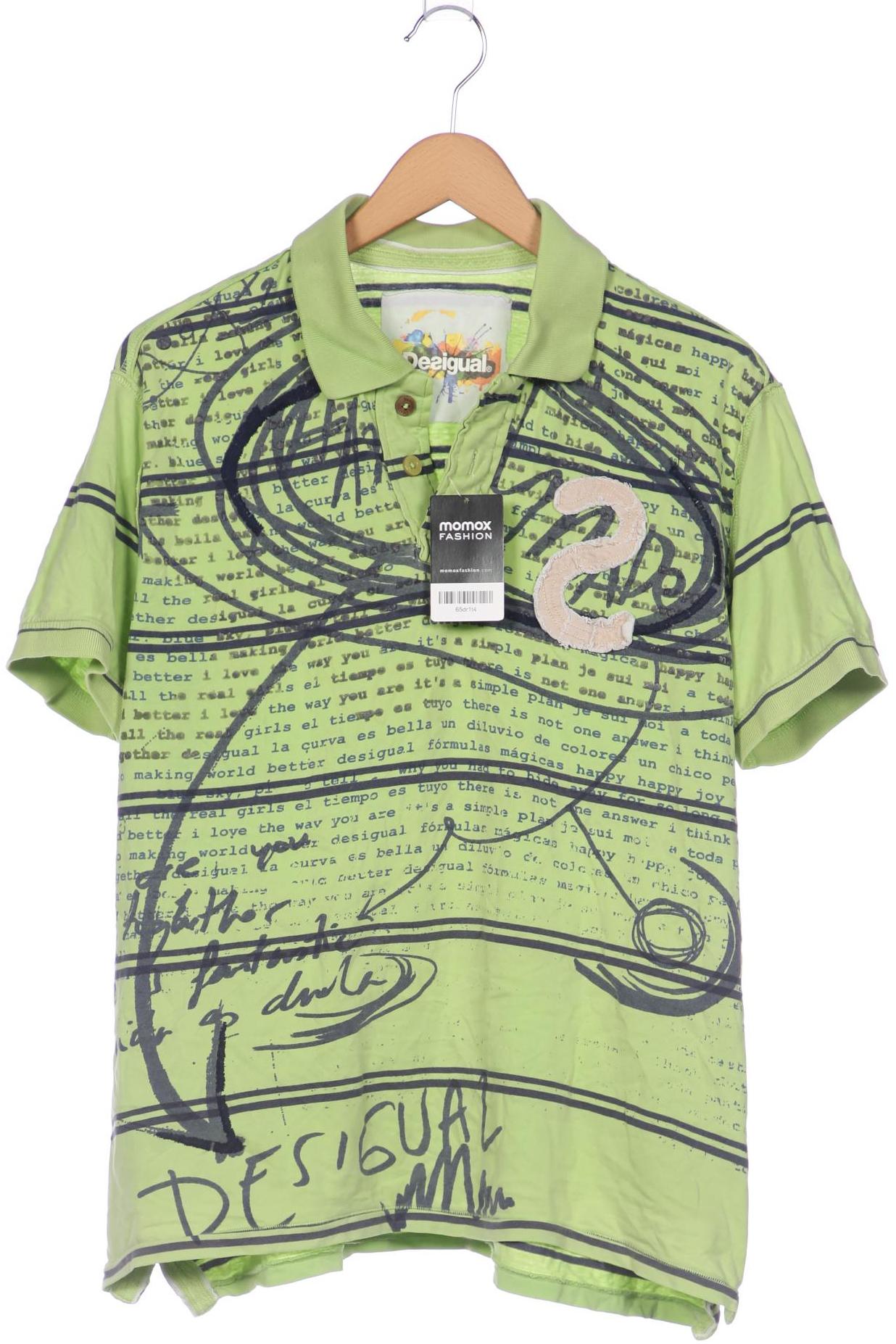 

Desigual Herren Poloshirt, hellgrün, Gr. 54