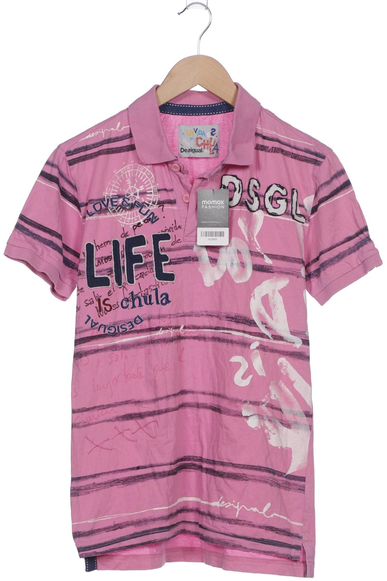 

Desigual Herren Poloshirt, pink, Gr. 46