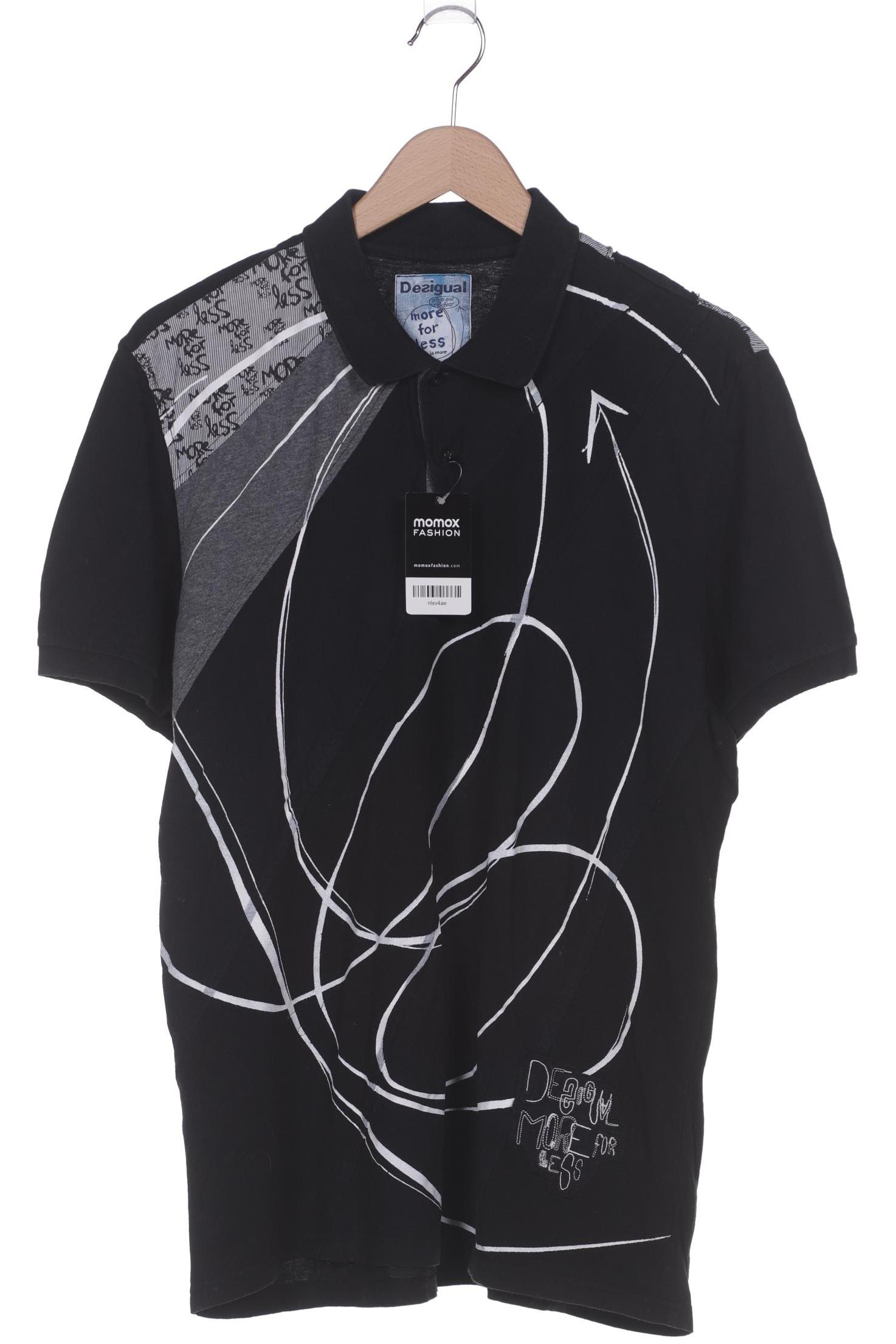 

Desigual Herren Poloshirt, schwarz, Gr. 54