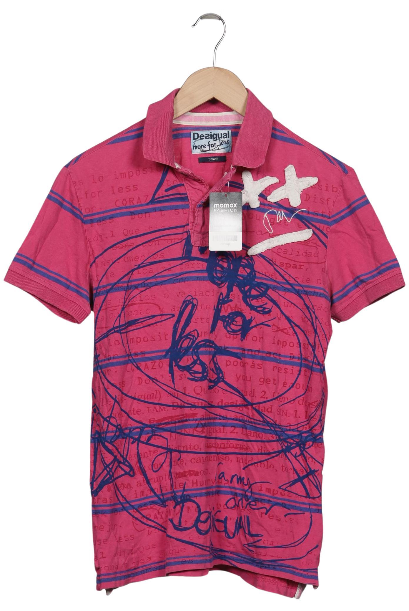 

Desigual Herren Poloshirt, pink, Gr. 46