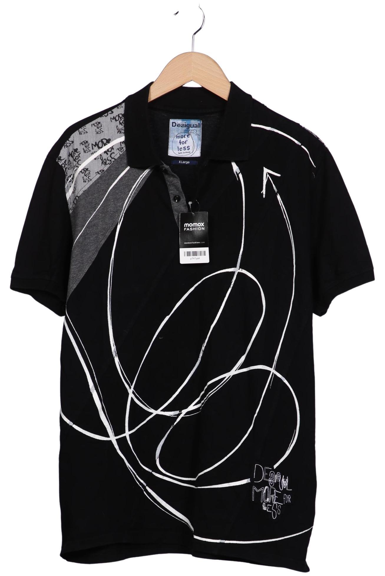 

Desigual Herren Poloshirt, schwarz, Gr. 54