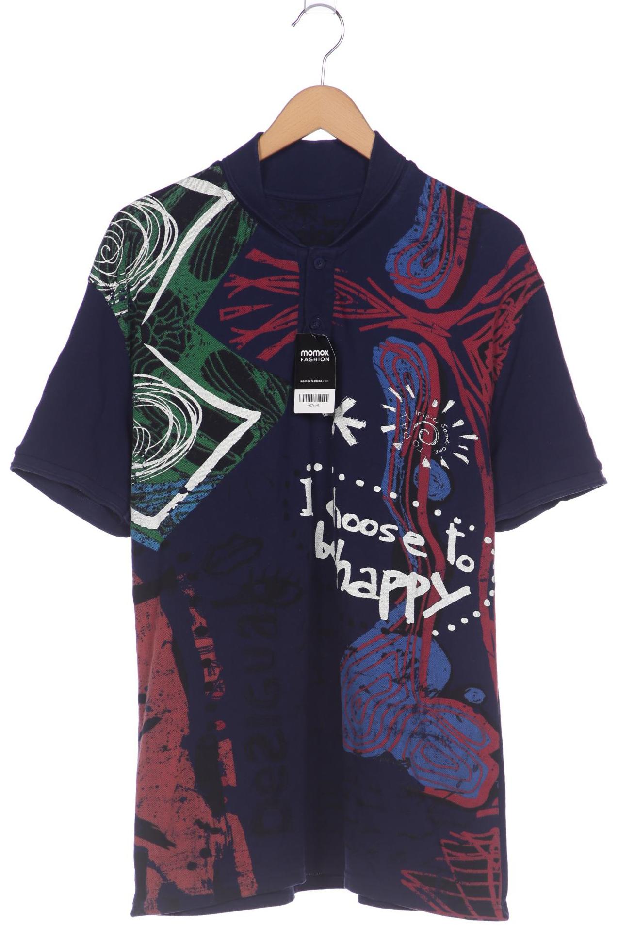 

Desigual Herren Poloshirt, blau, Gr. 54