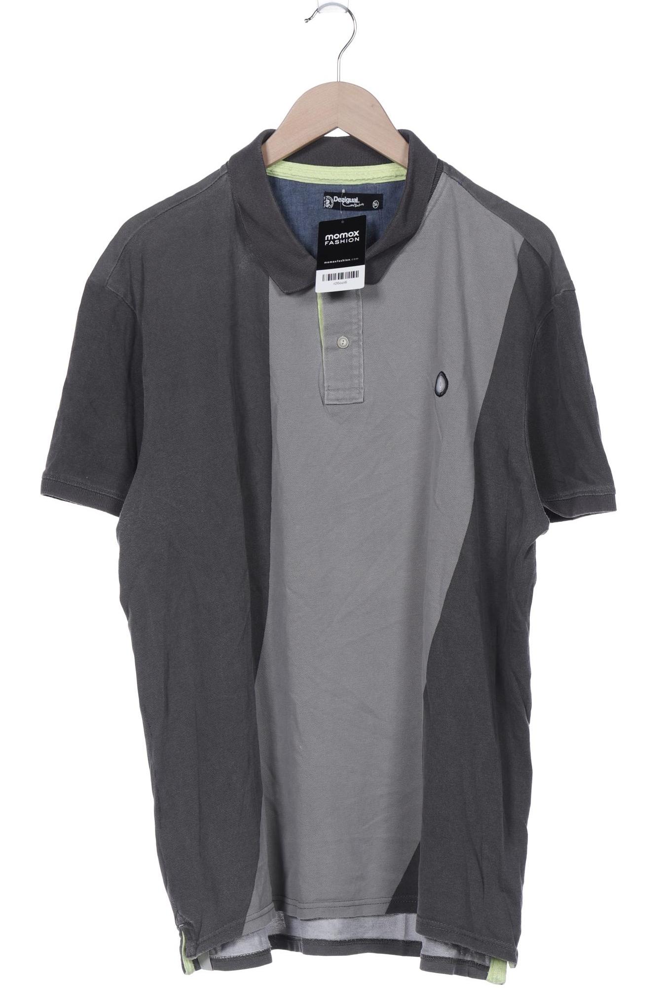 

Desigual Herren Poloshirt, grau, Gr. 58