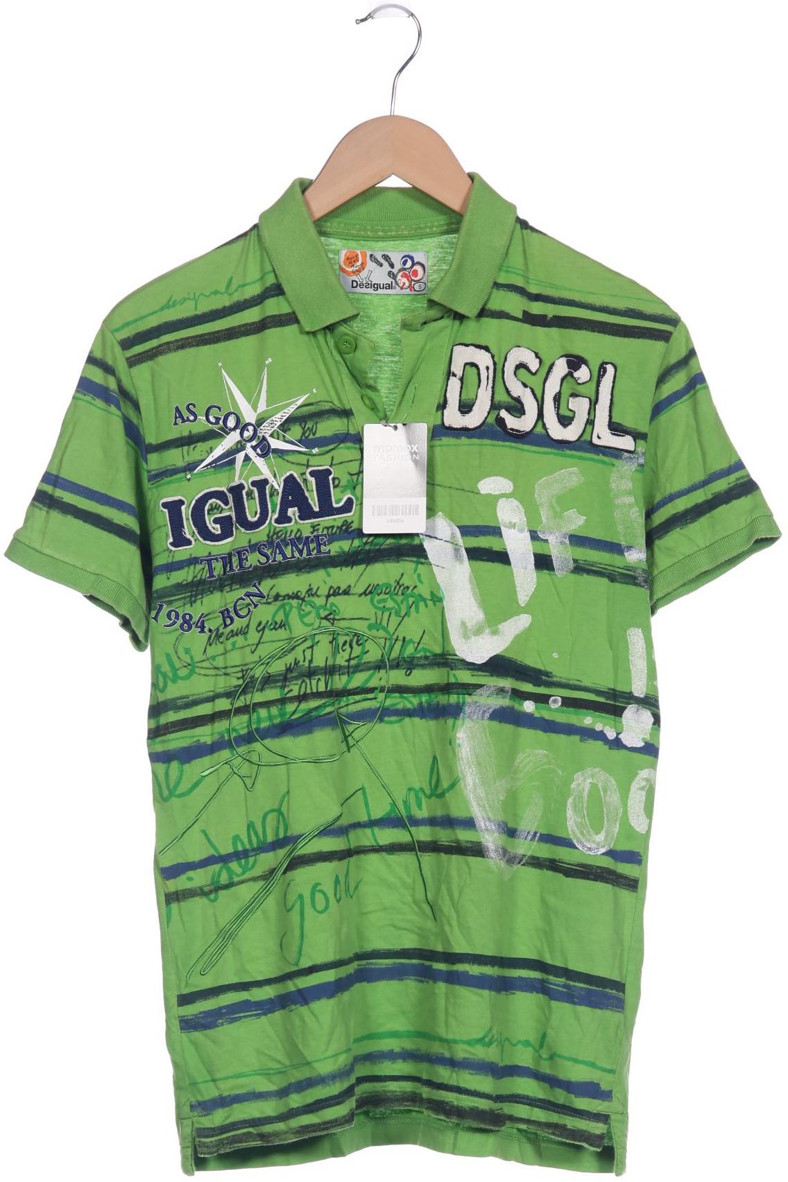 

Desigual Herren Poloshirt, grün, Gr. 46