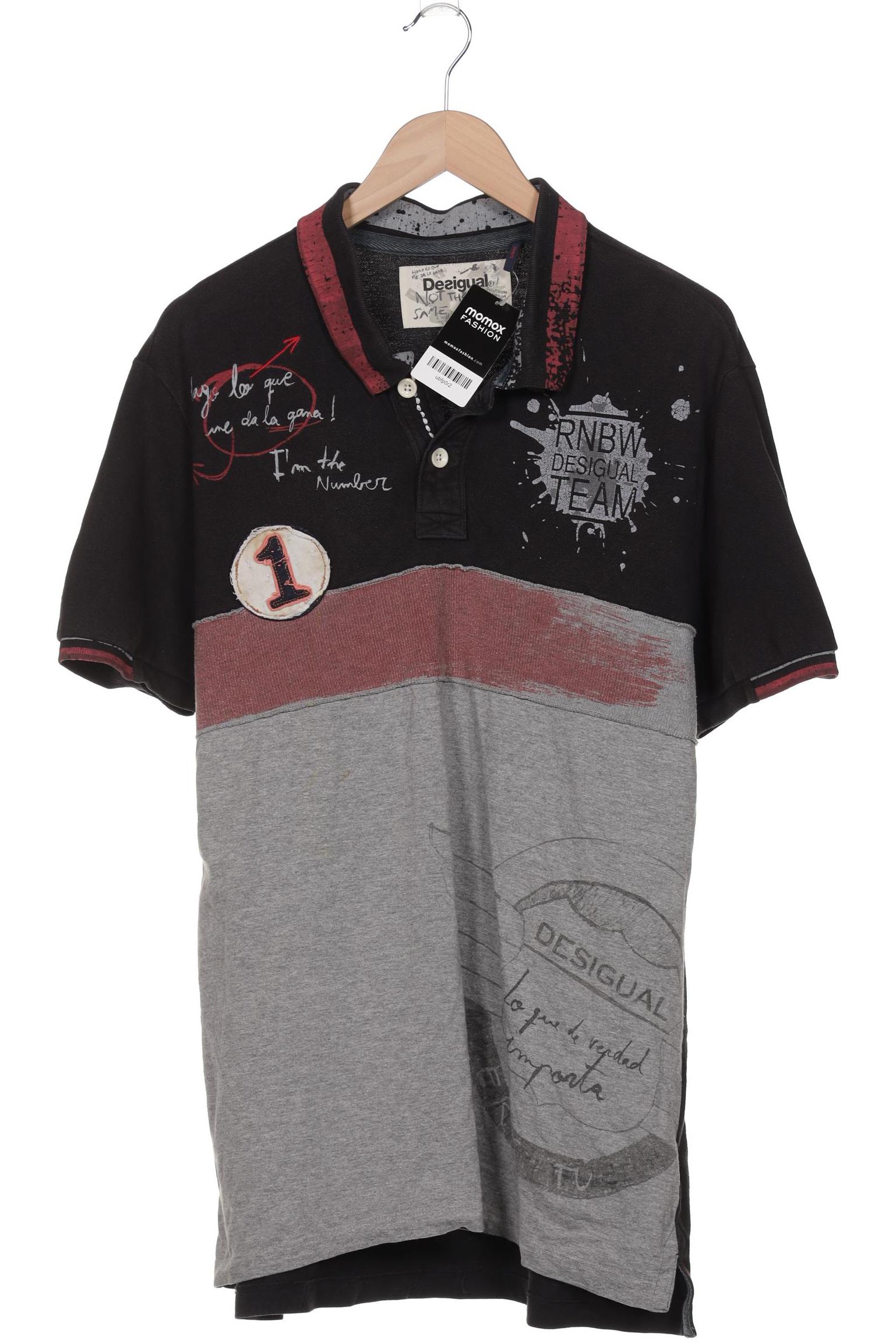 

Desigual Herren Poloshirt, schwarz, Gr. 56