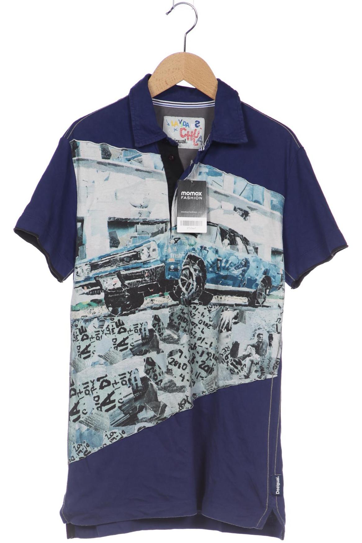 

Desigual Herren Poloshirt, blau, Gr. 46