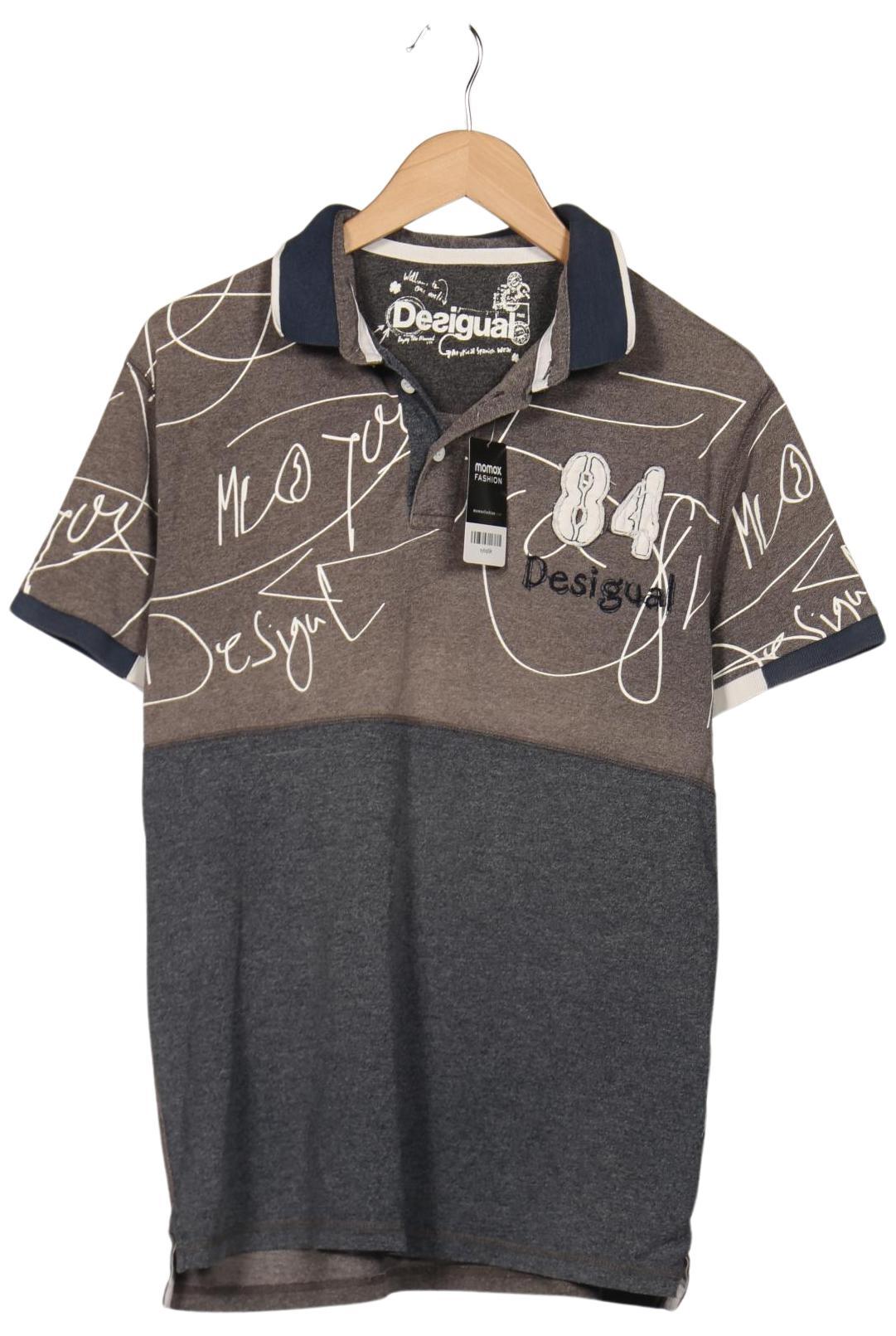 

Desigual Herren Poloshirt, grau, Gr. 52