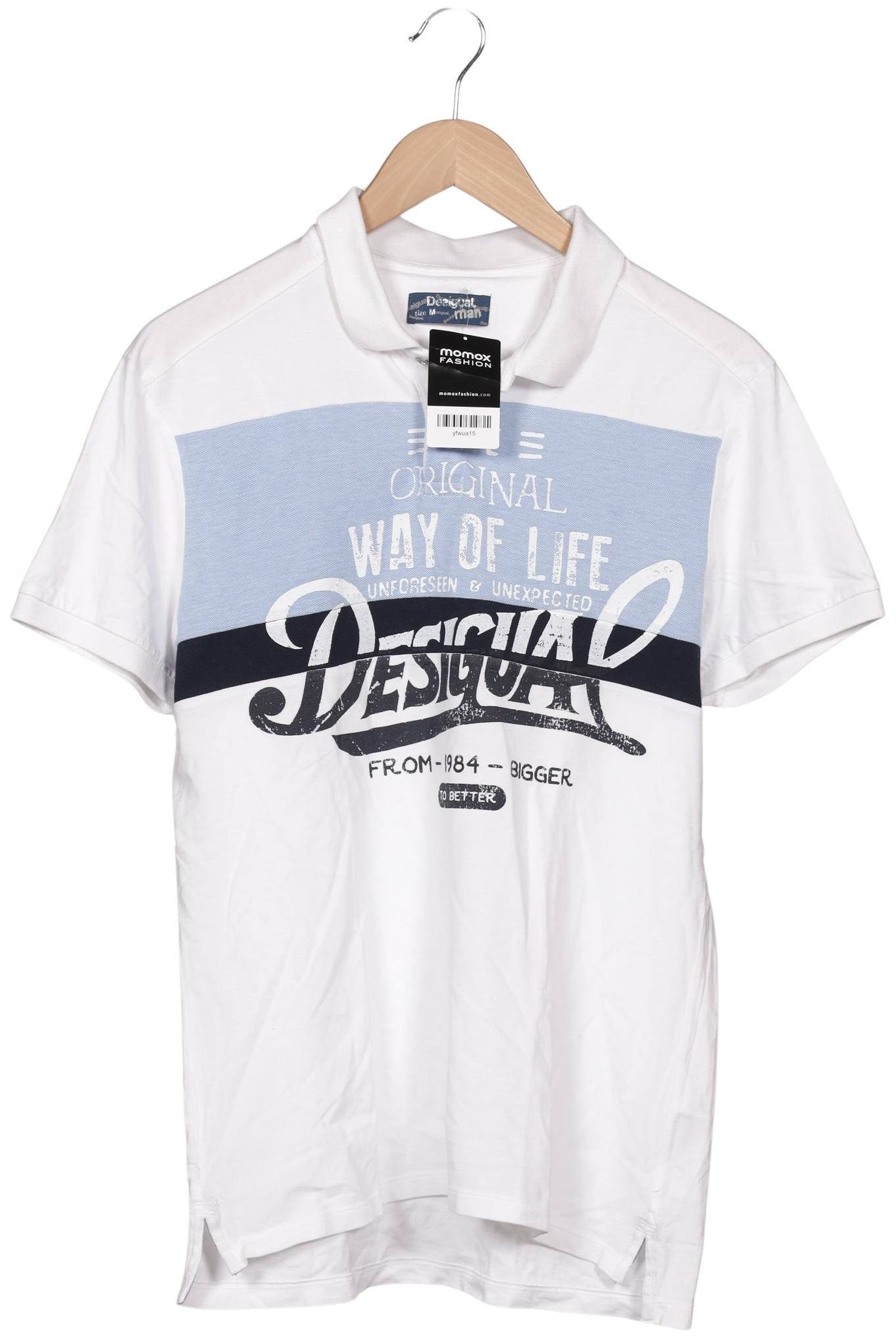 

Desigual Herren Poloshirt, weiß, Gr. 48