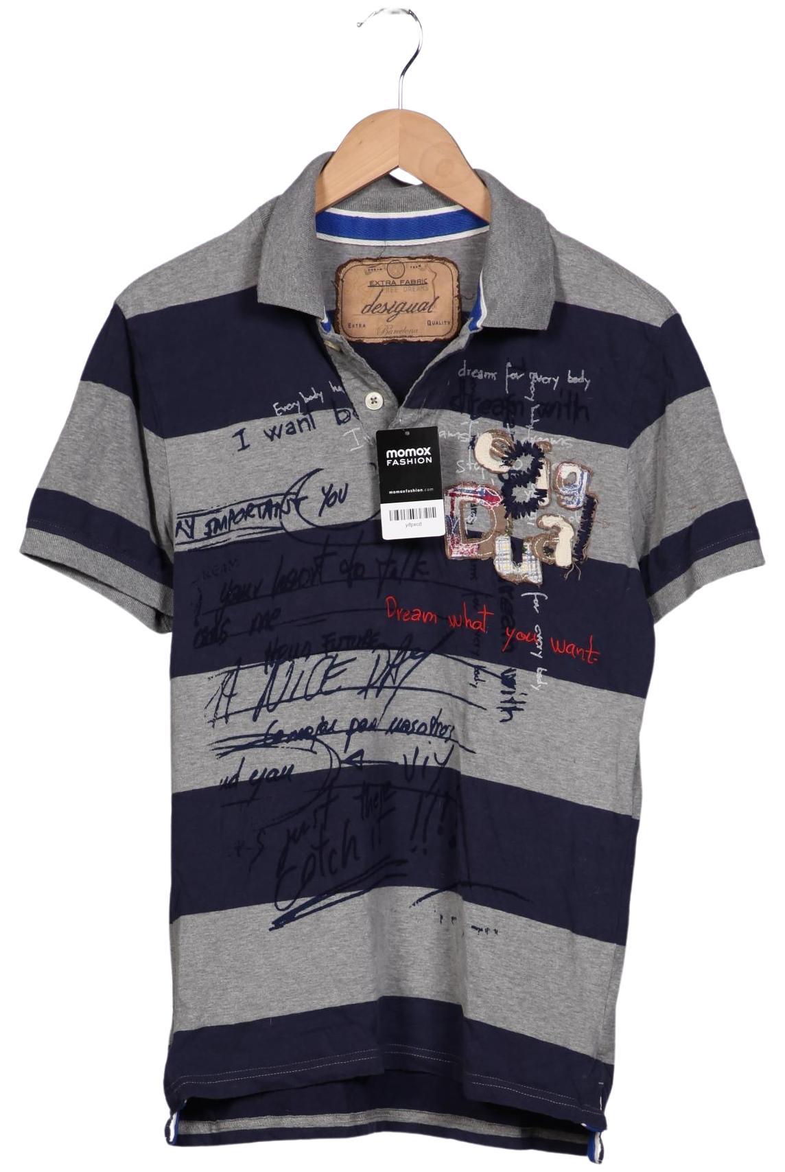 

Desigual Herren Poloshirt, grau, Gr. 52