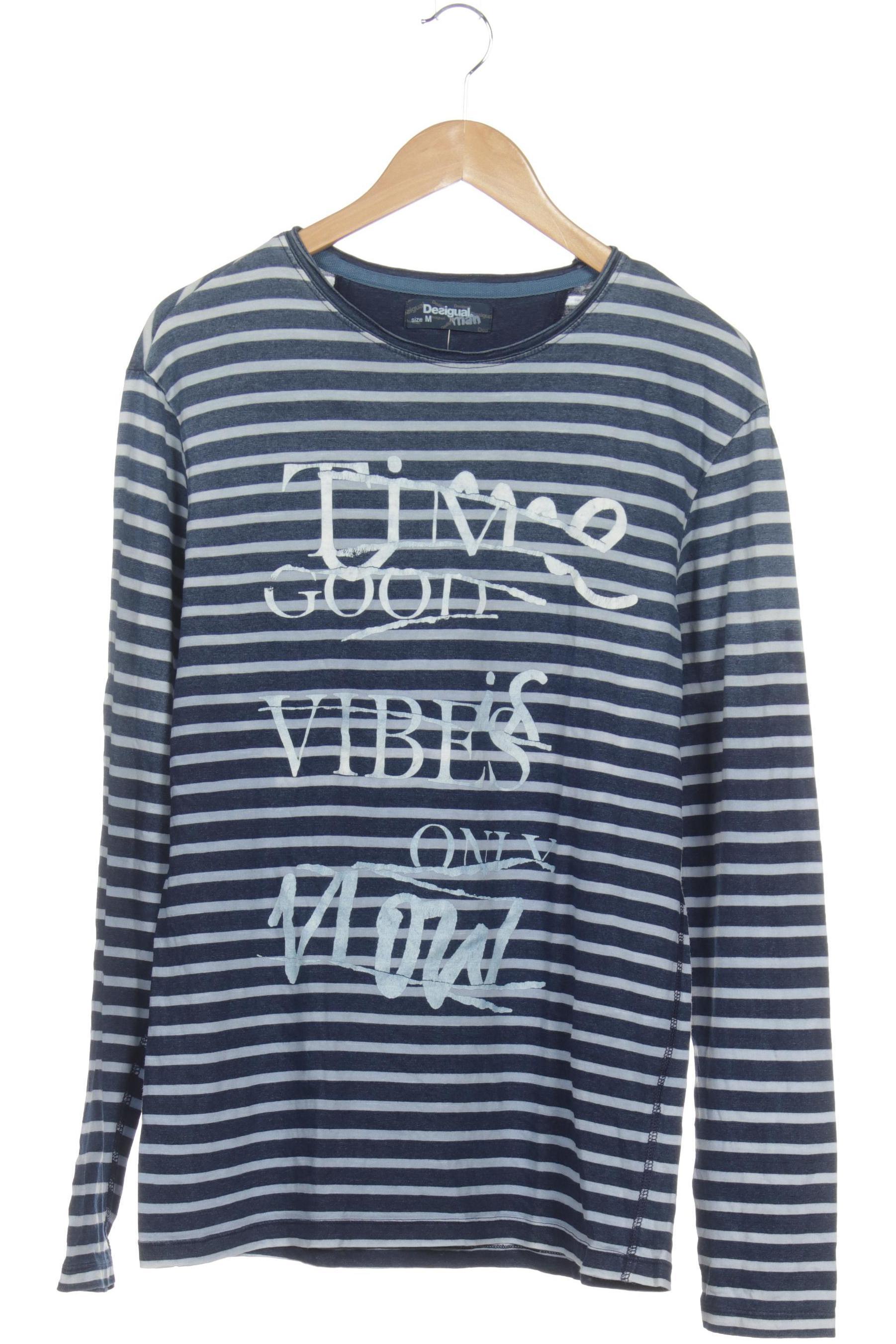 

Desigual Herren Langarmshirt, blau, Gr.