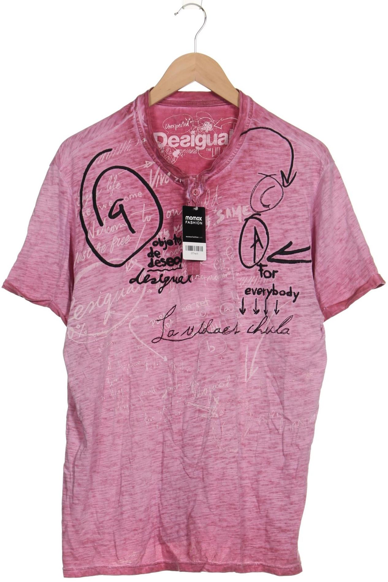 

Desigual Herren T-Shirt, pink, Gr. 52