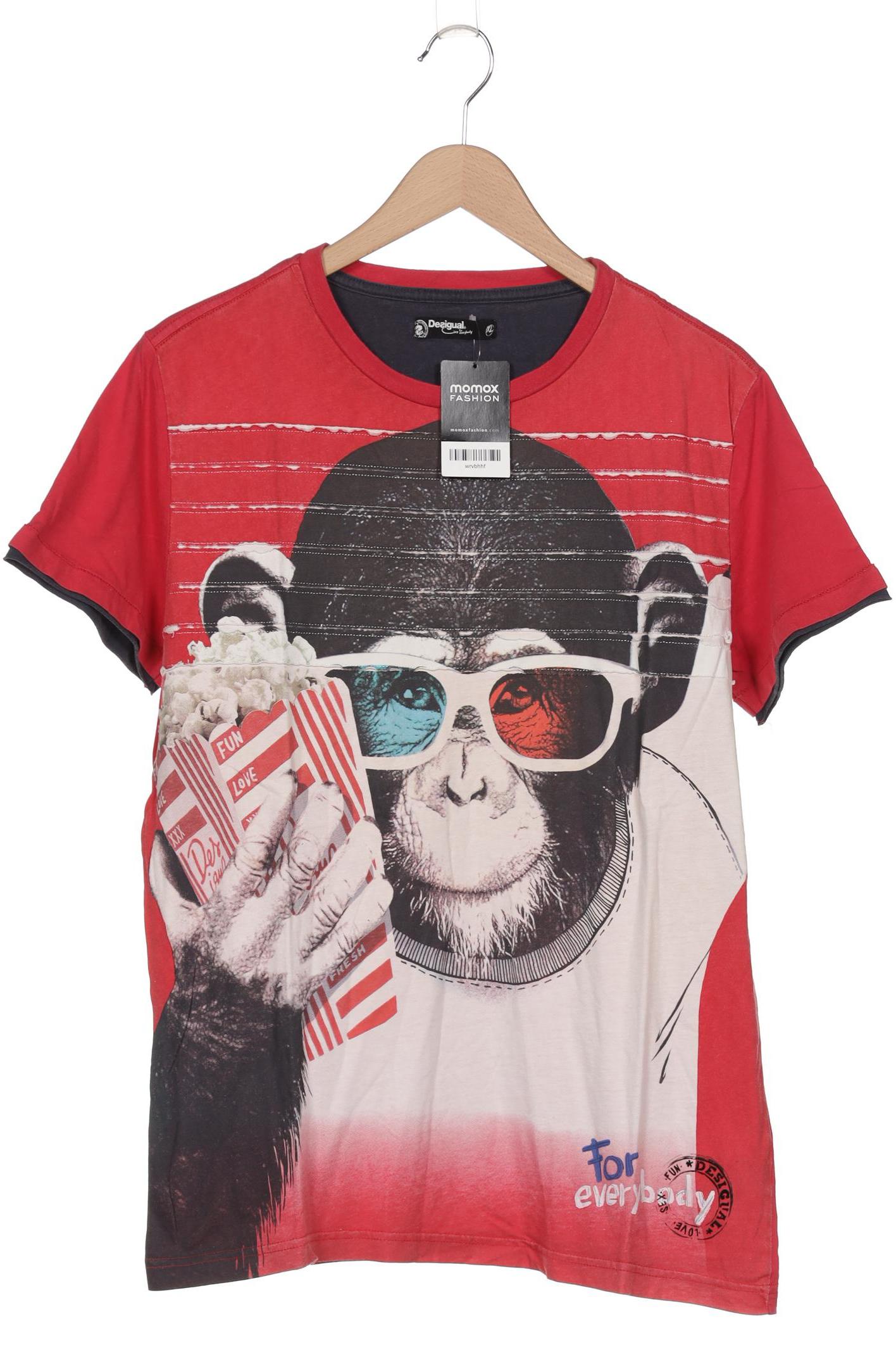 

Desigual Herren T-Shirt, rot, Gr. 54