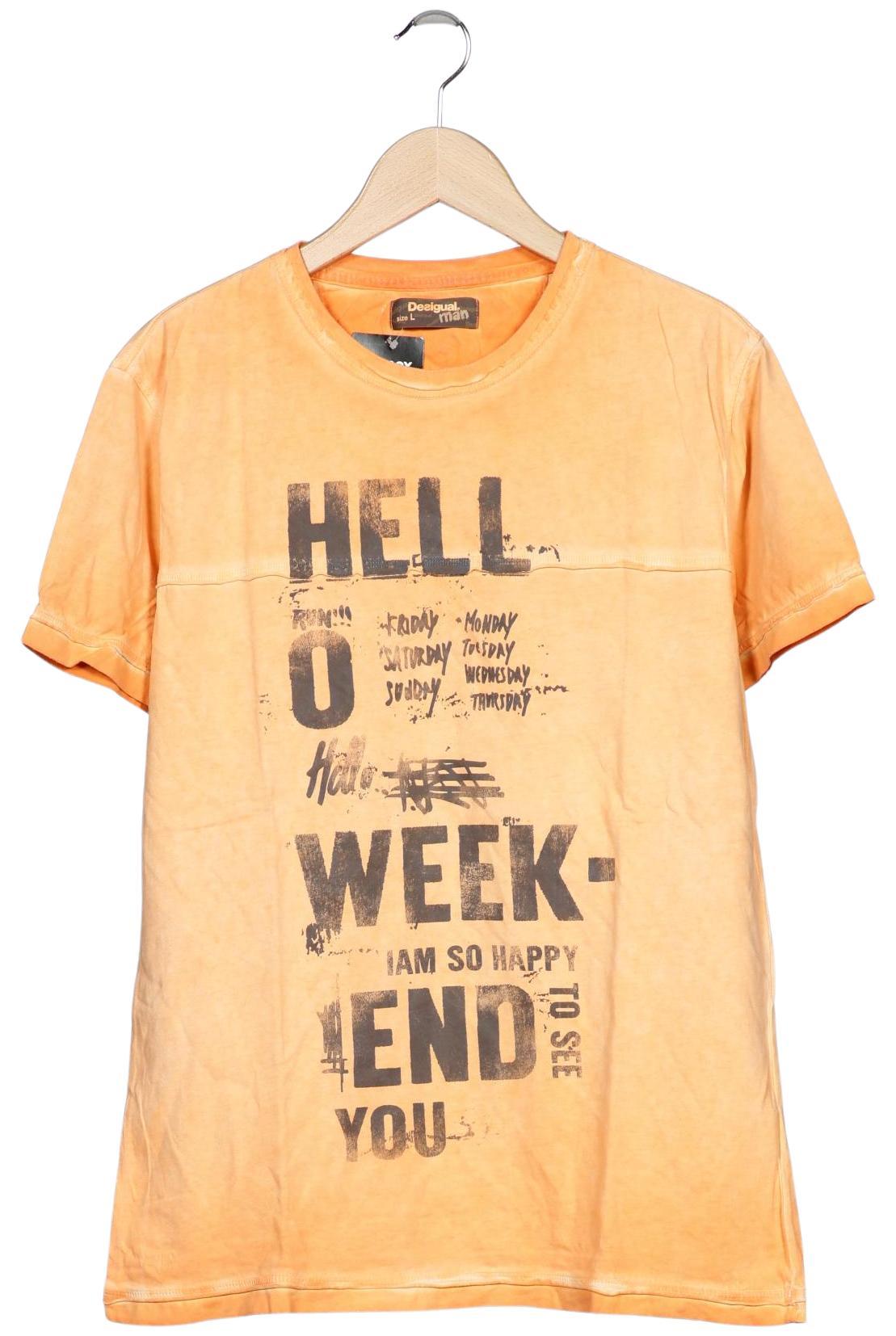 

Desigual Herren T-Shirt, orange, Gr. 52