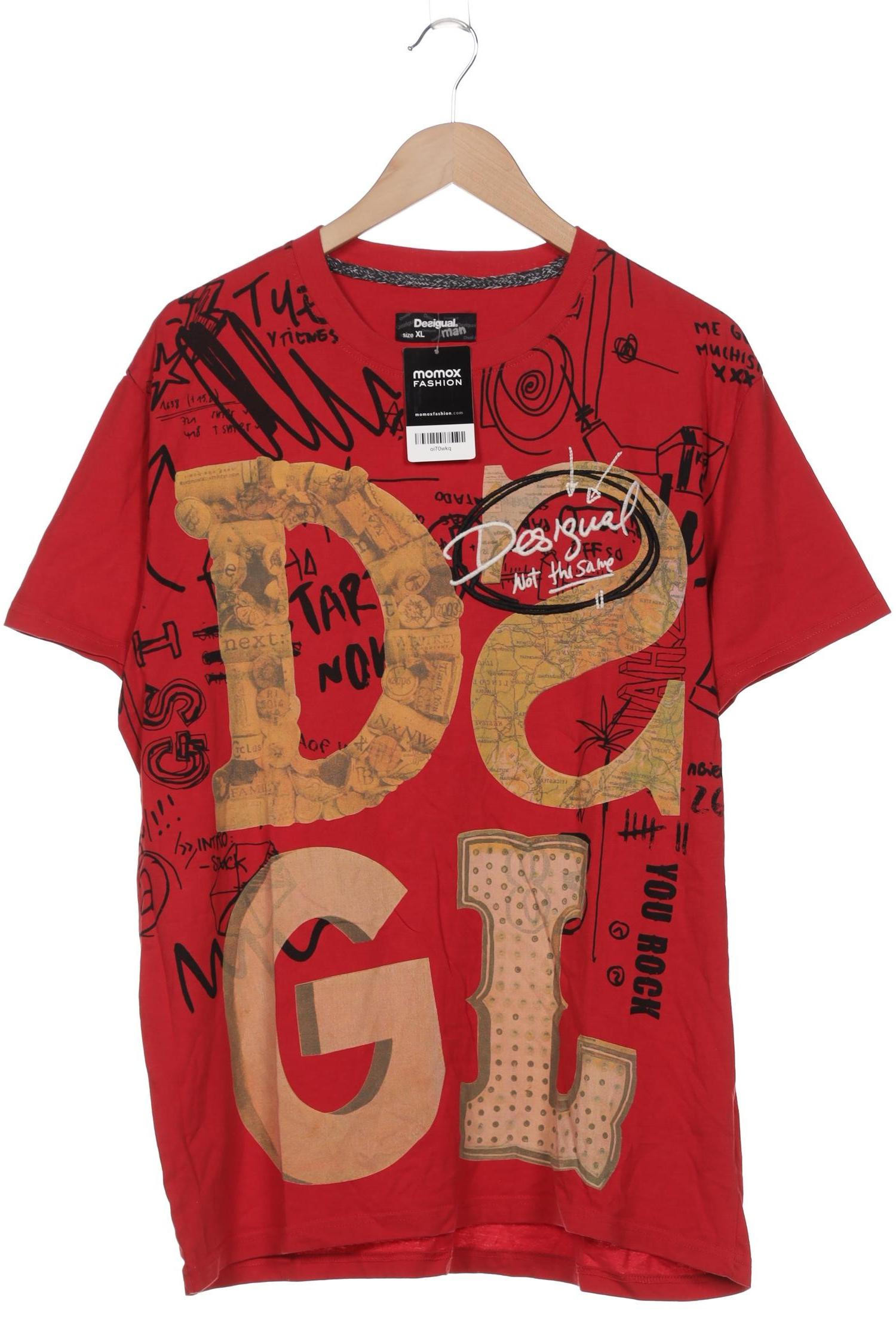 

Desigual Herren T-Shirt, rot, Gr. 54