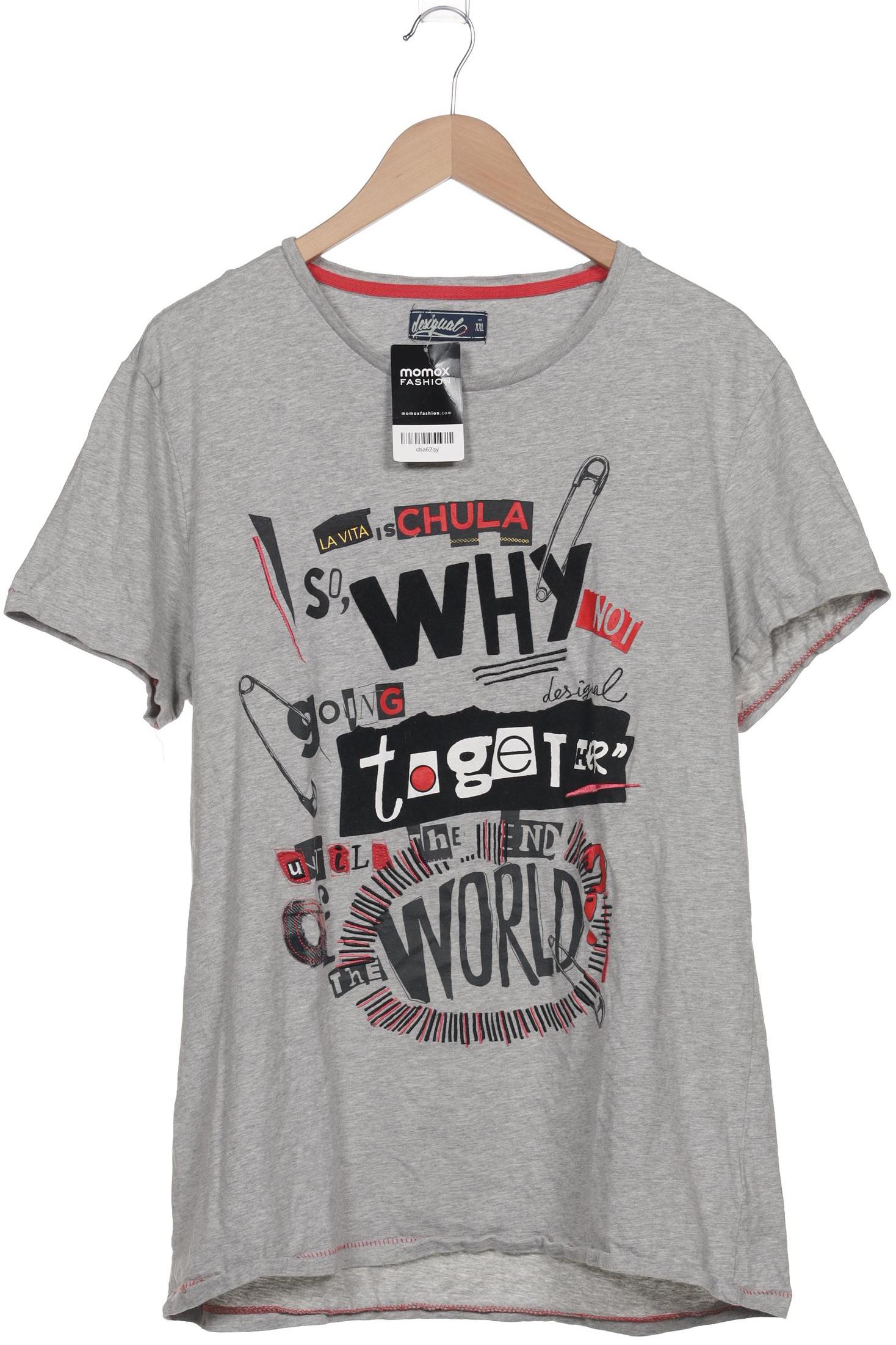 

Desigual Herren T-Shirt, grau, Gr. 56