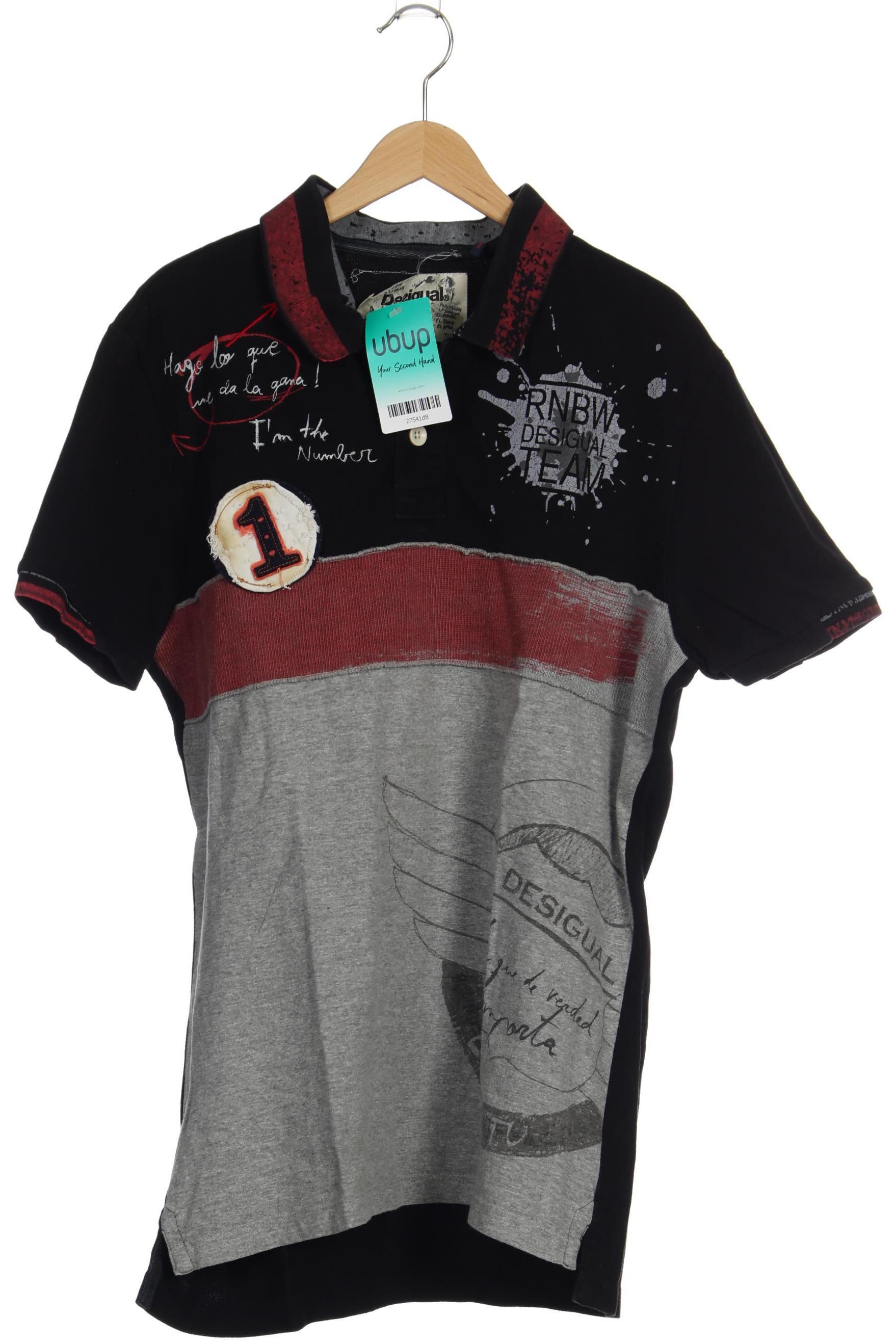 

Desigual Herren Poloshirt, schwarz, Gr.