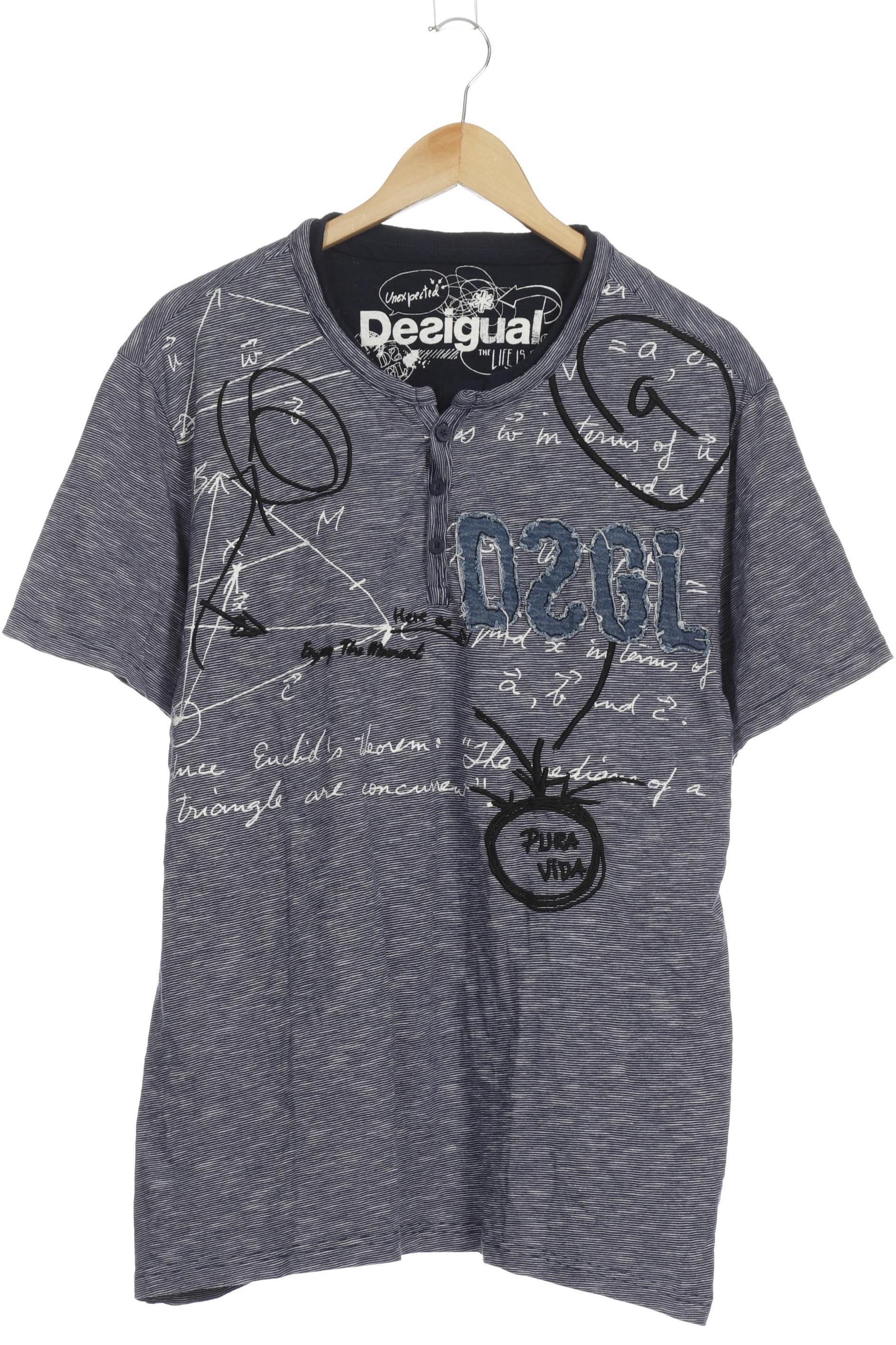 

Desigual Herren T-Shirt, blau, Gr.
