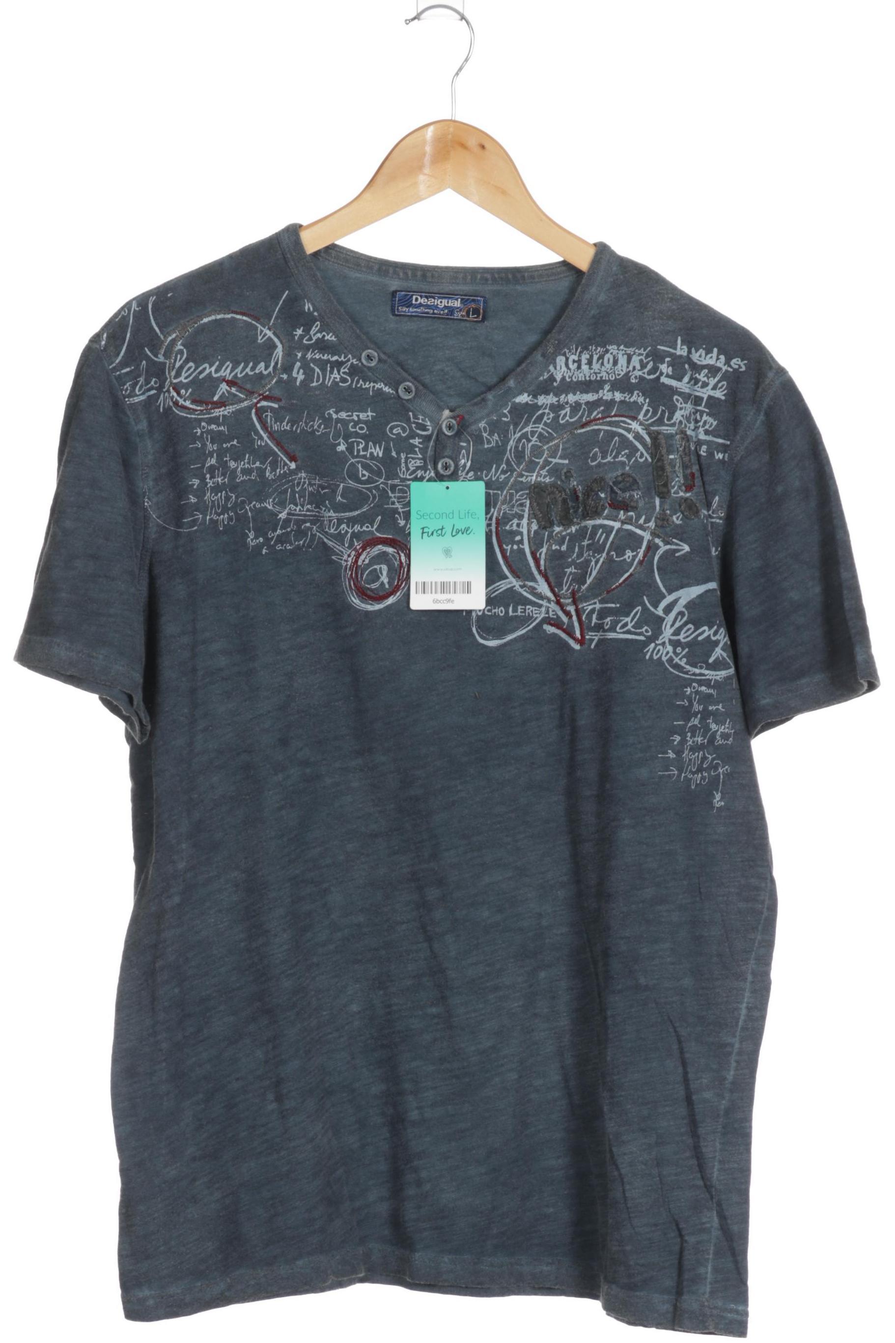 

Desigual Herren T-Shirt, blau, Gr.