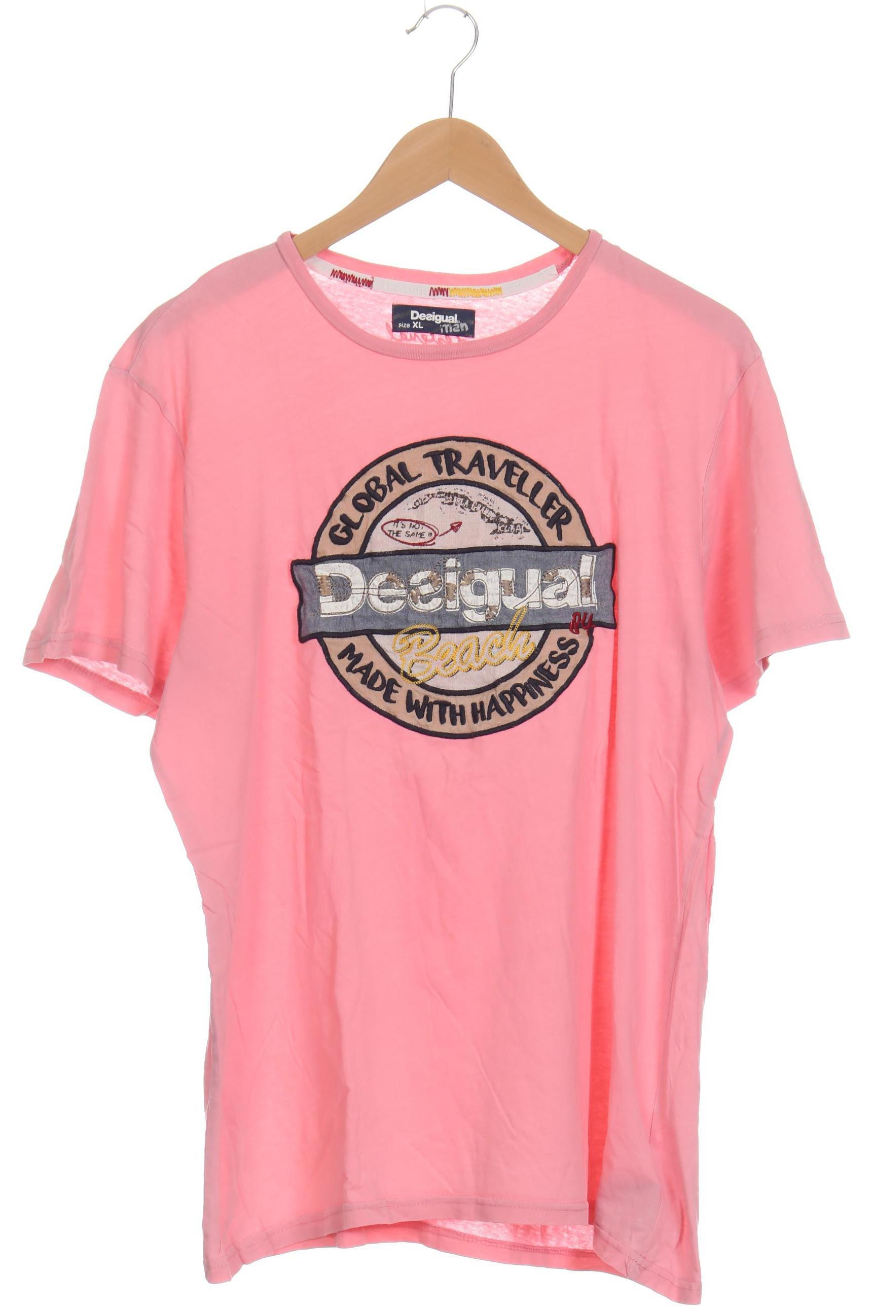 

Desigual Herren T-Shirt, pink, Gr.