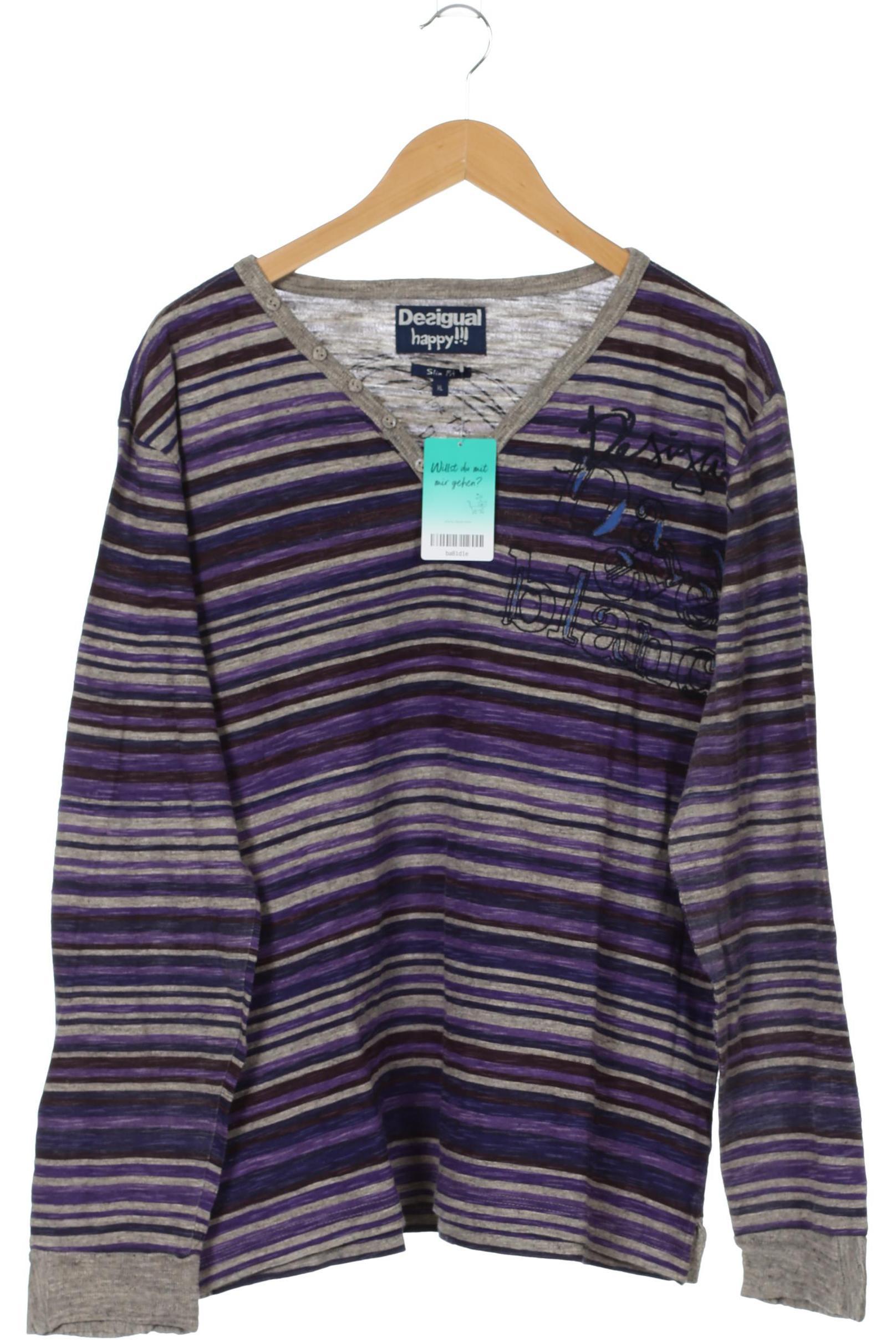 Thumbnail - Desigual Herren Langarmshirt, lila, Gr.