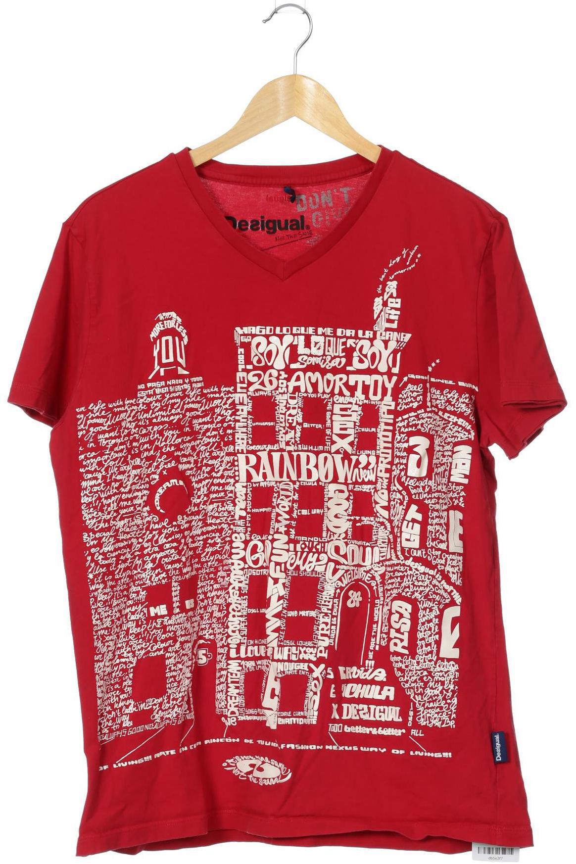 

Desigual Herren T-Shirt, rot, Gr.