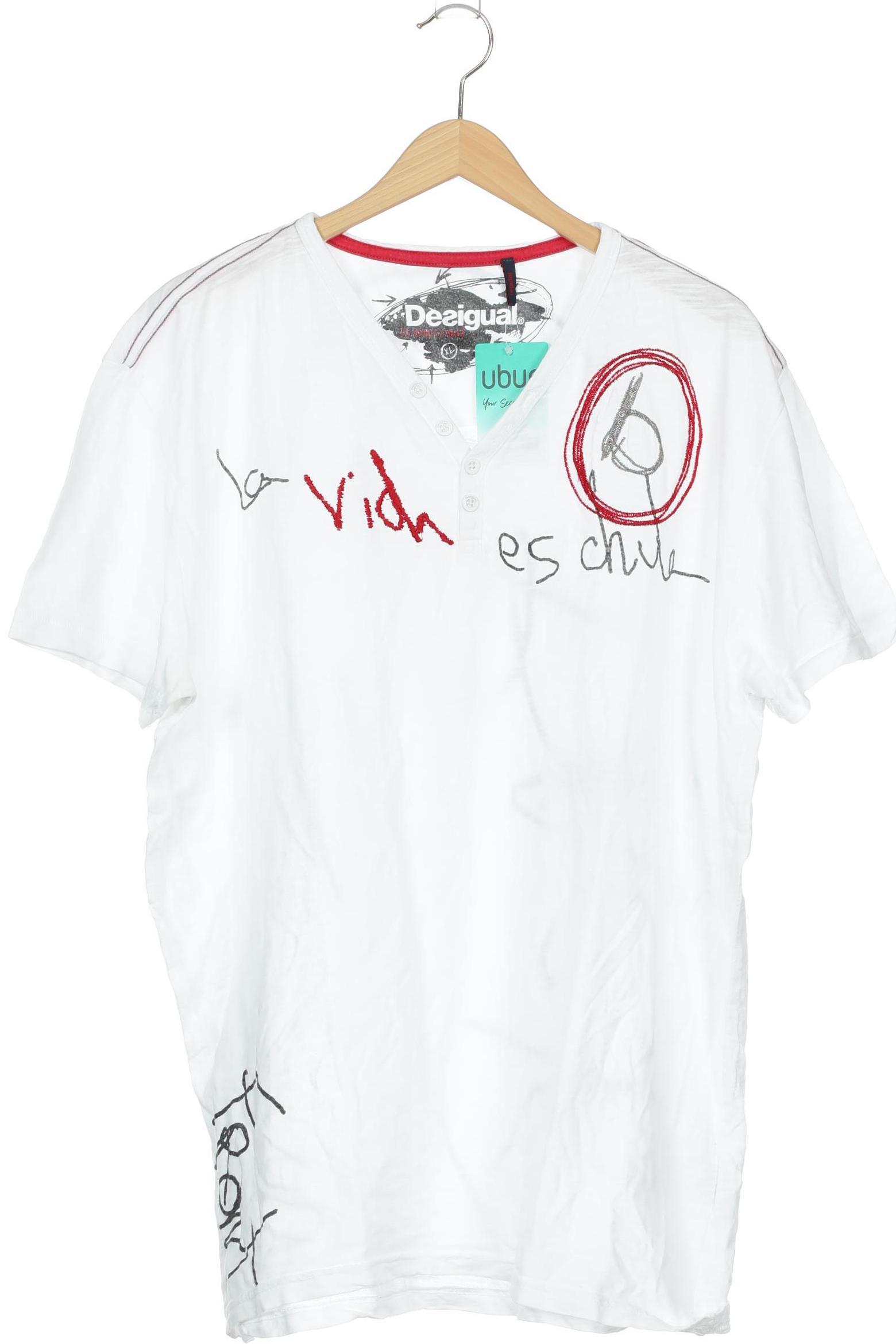 

Desigual Herren T-Shirt, weiß, Gr.