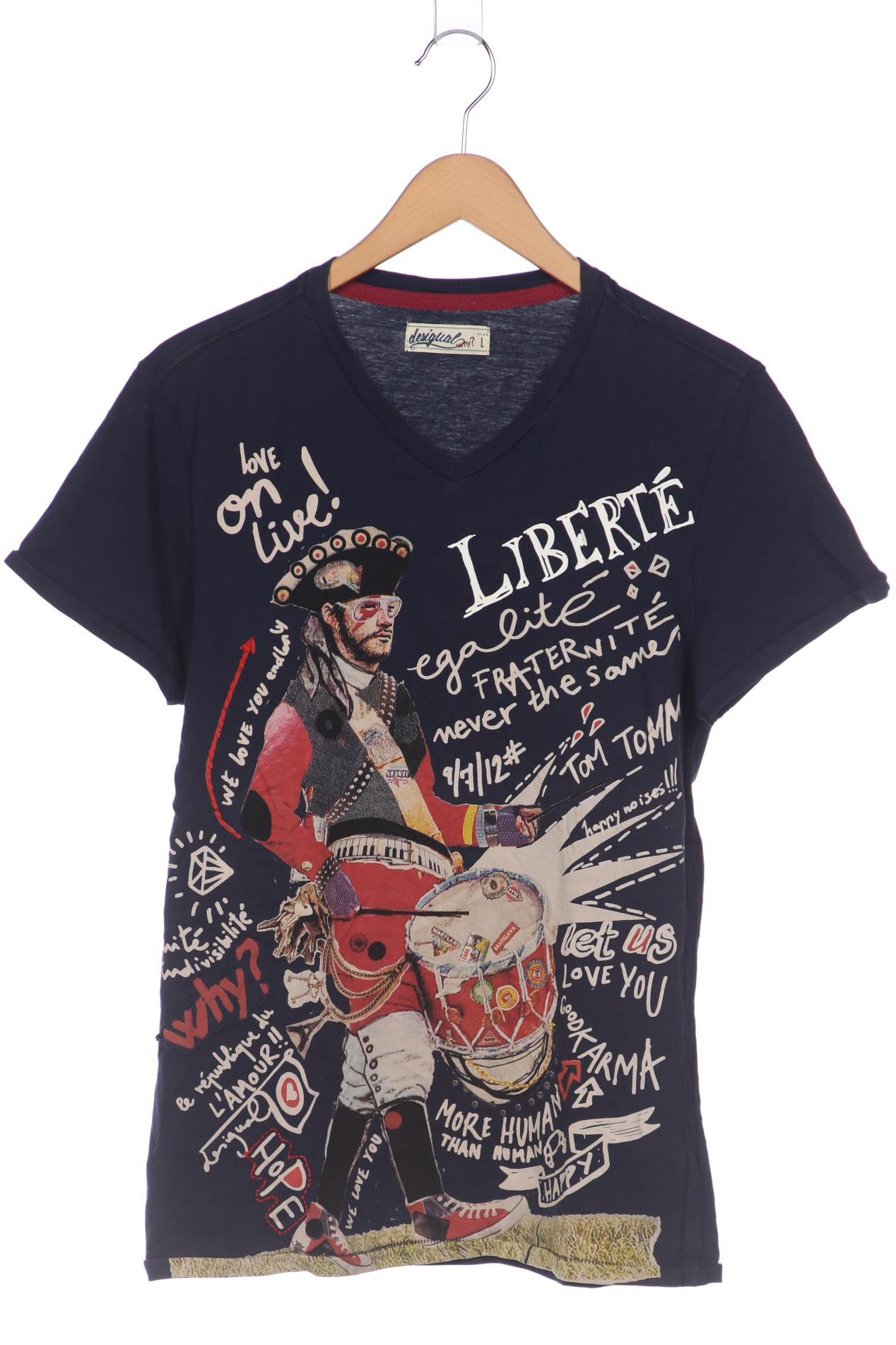 

Desigual Herren T-Shirt, marineblau, Gr. 52