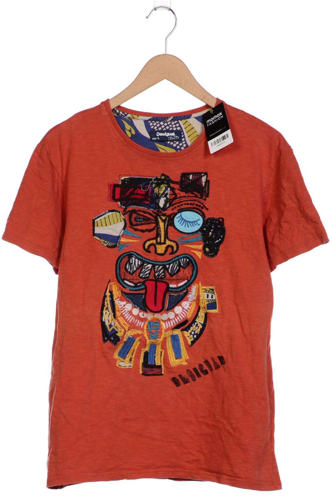 

Desigual Herren T-Shirt, orange, Gr. 52