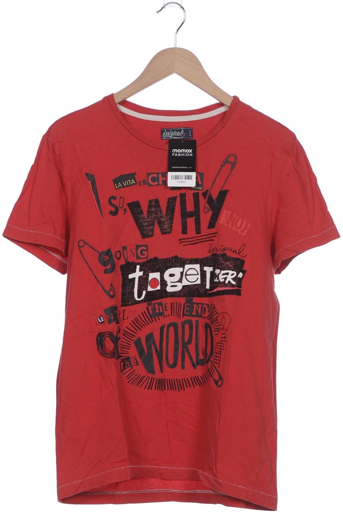 

Desigual Herren T-Shirt, rot, Gr. 52