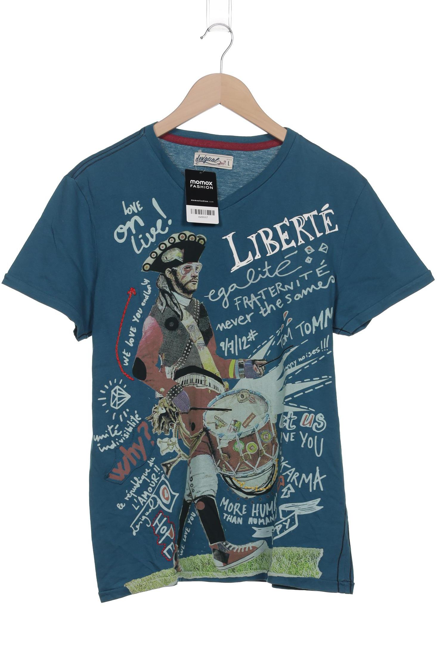 

Desigual Herren T-Shirt, blau, Gr. 52