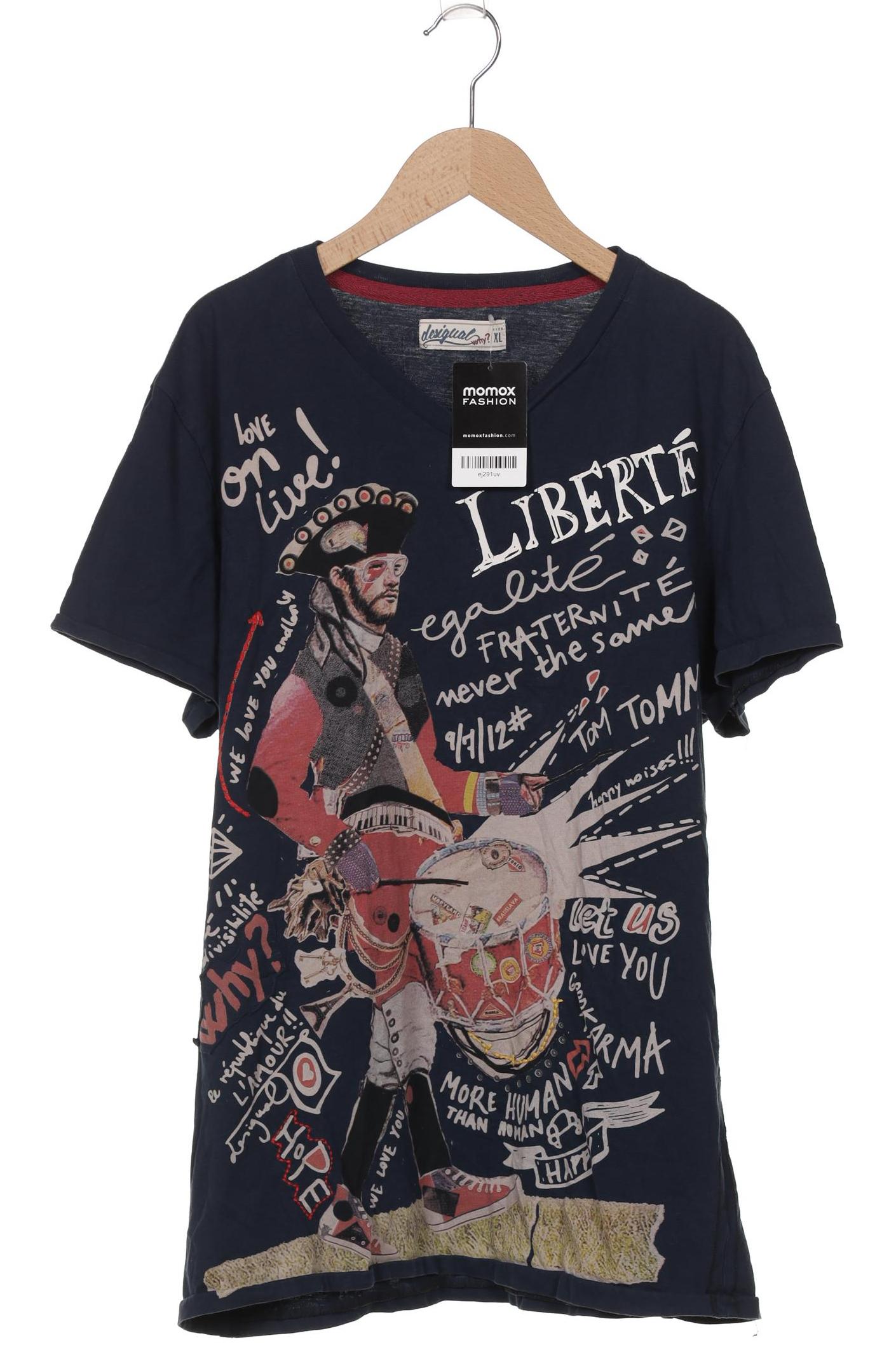

Desigual Herren T-Shirt, marineblau, Gr. 54