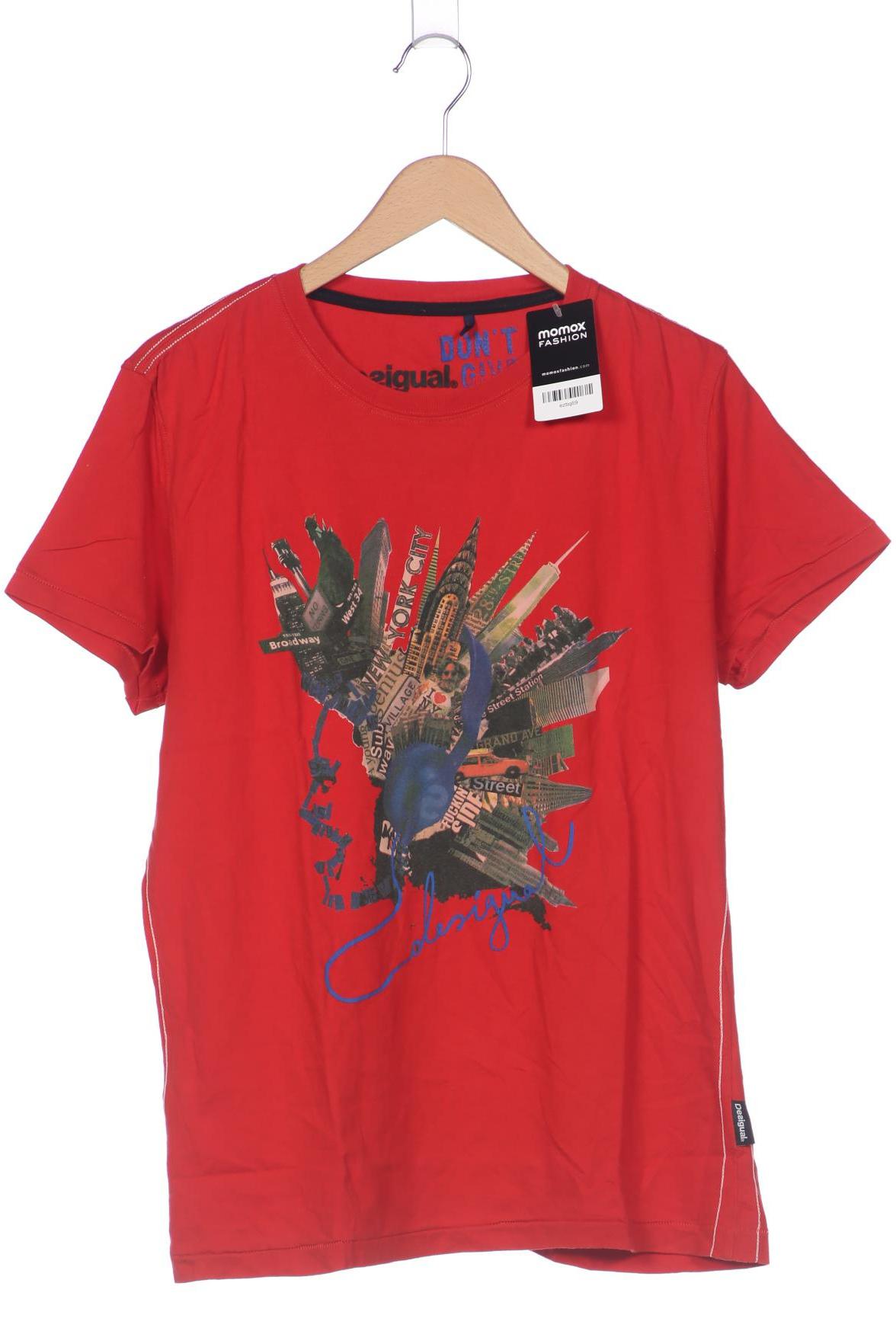 

Desigual Herren T-Shirt, rot, Gr. 54