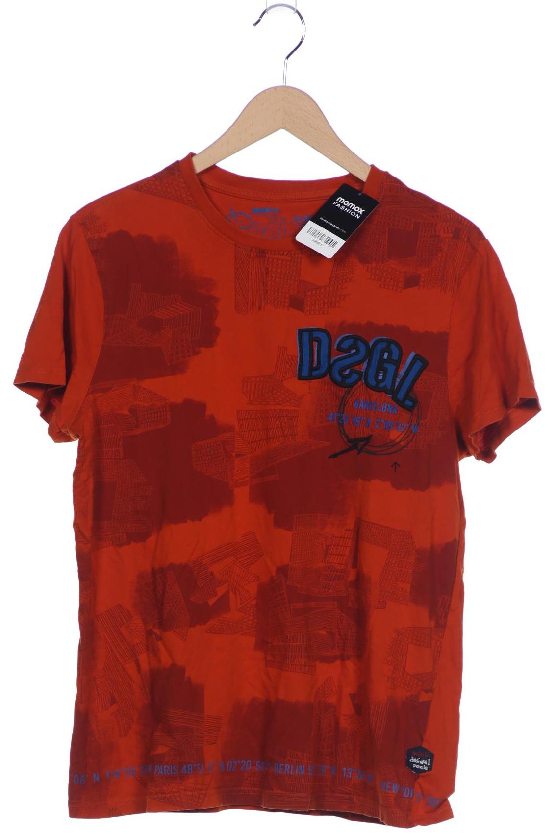 

Desigual Herren T-Shirt, orange, Gr. 54