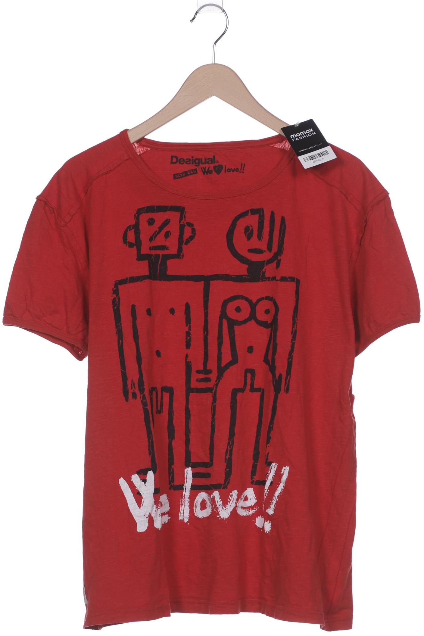 

Desigual Herren T-Shirt, rot, Gr. 56