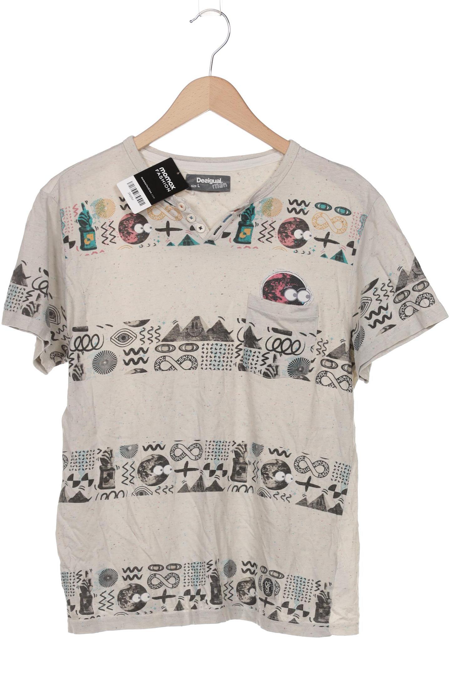 

Desigual Herren T-Shirt, beige, Gr. 52