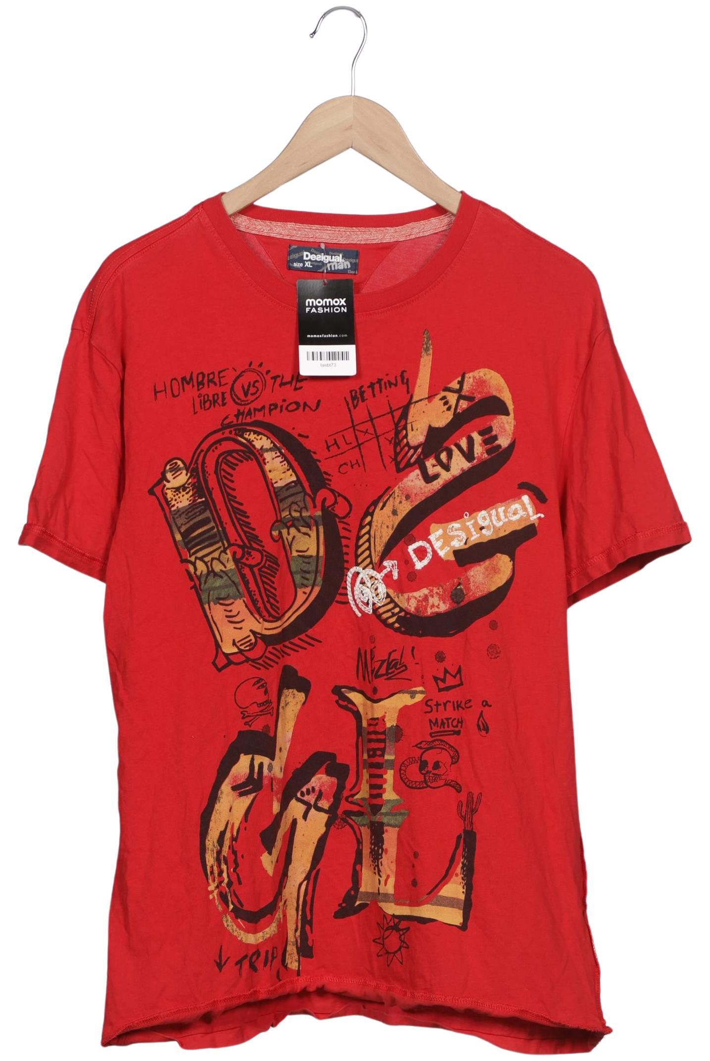 

Desigual Herren T-Shirt, rot, Gr. 54