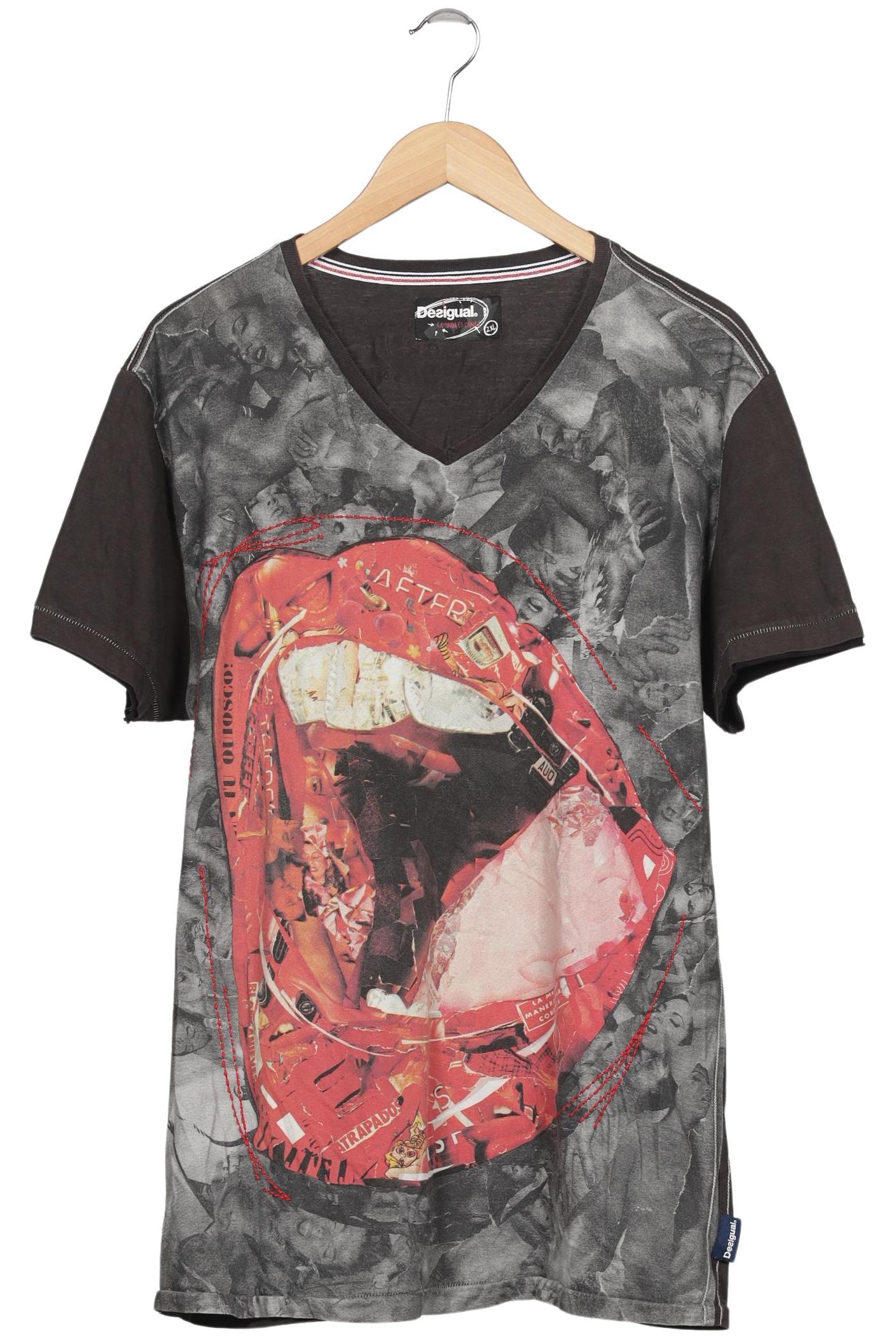 

Desigual Herren T-Shirt, grau, Gr. 56