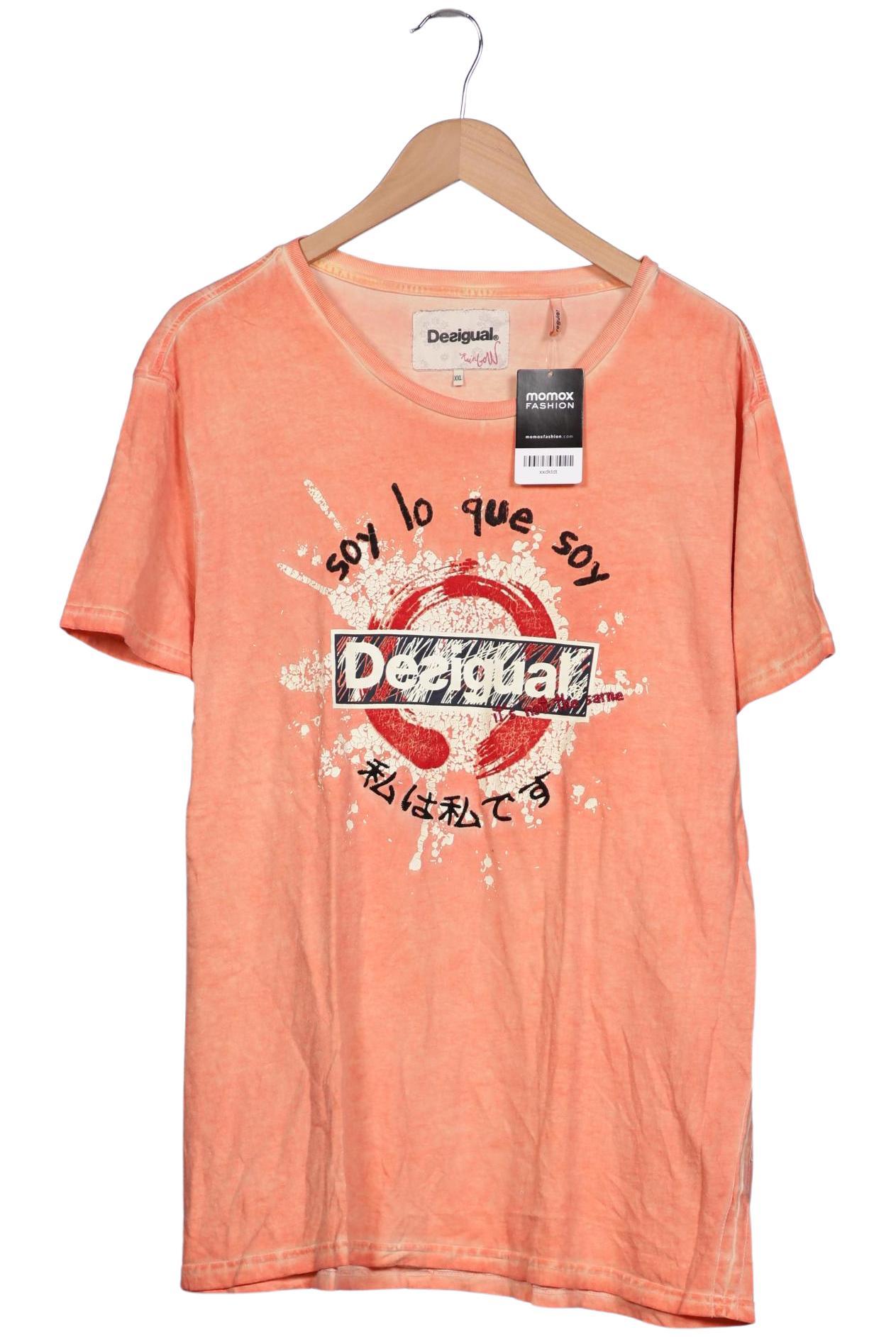 

Desigual Herren T-Shirt, orange, Gr. 56