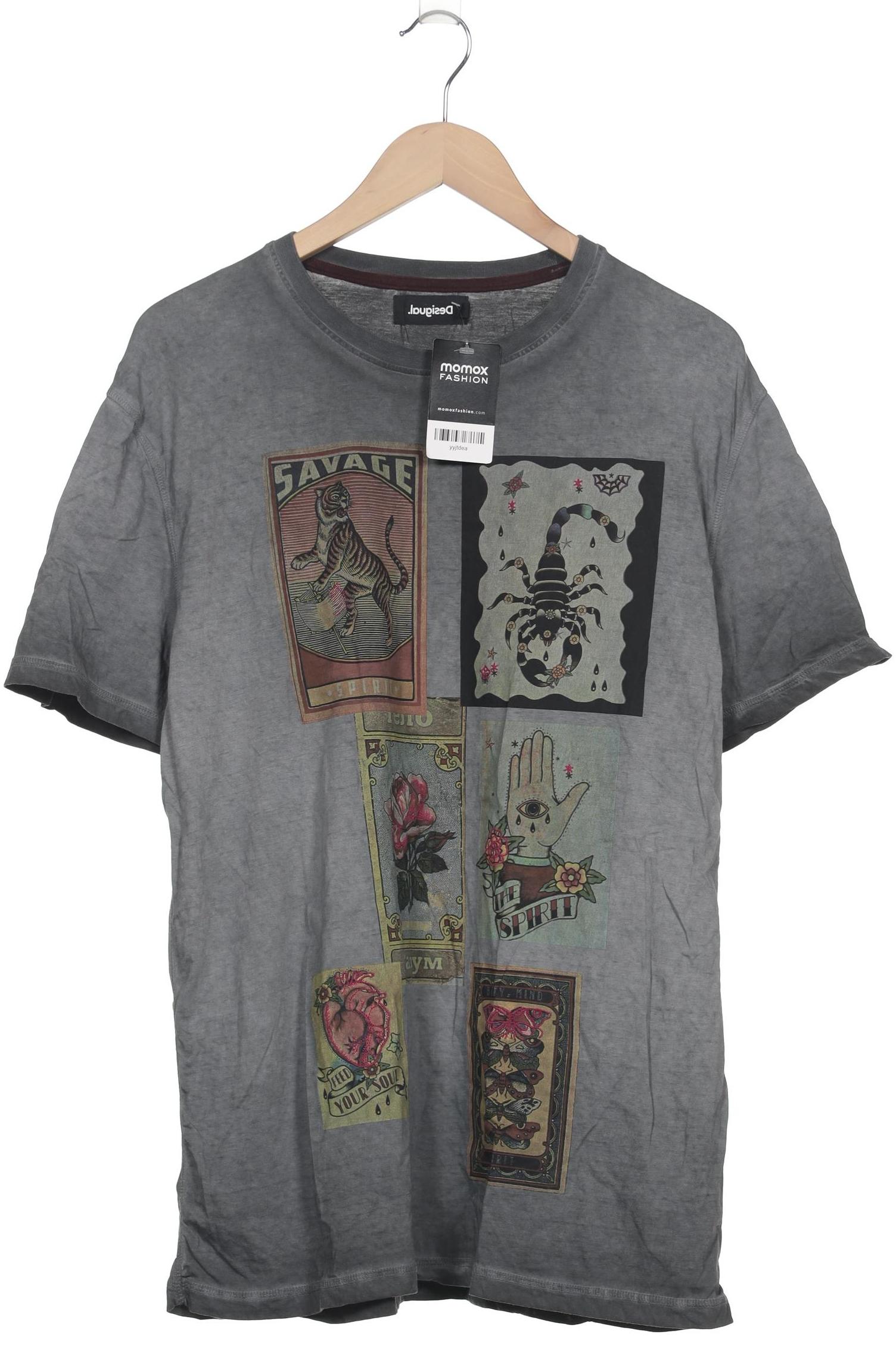 

Desigual Herren T-Shirt, grau, Gr. 56