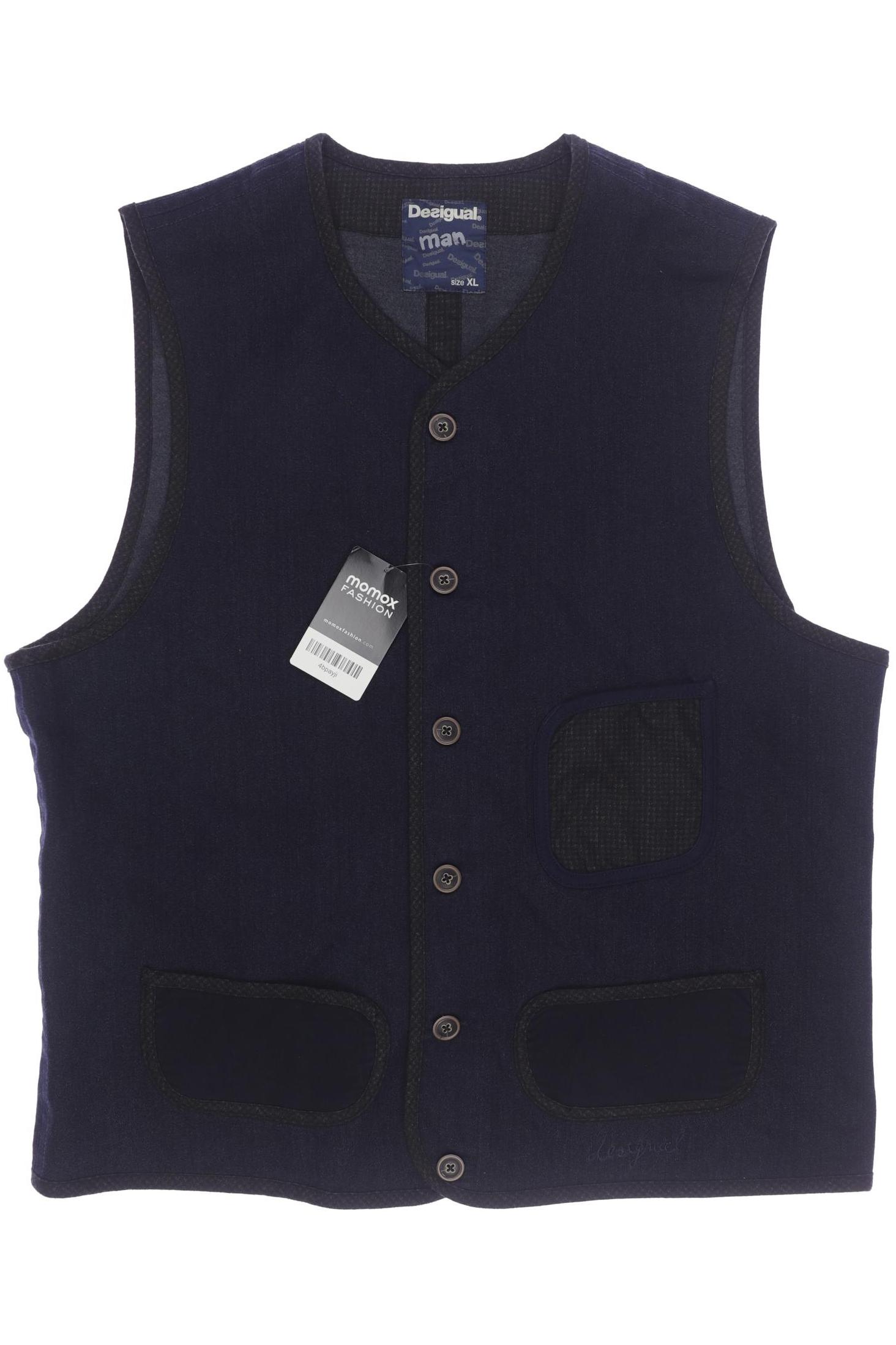 

Desigual Herren Weste, marineblau, Gr. 54