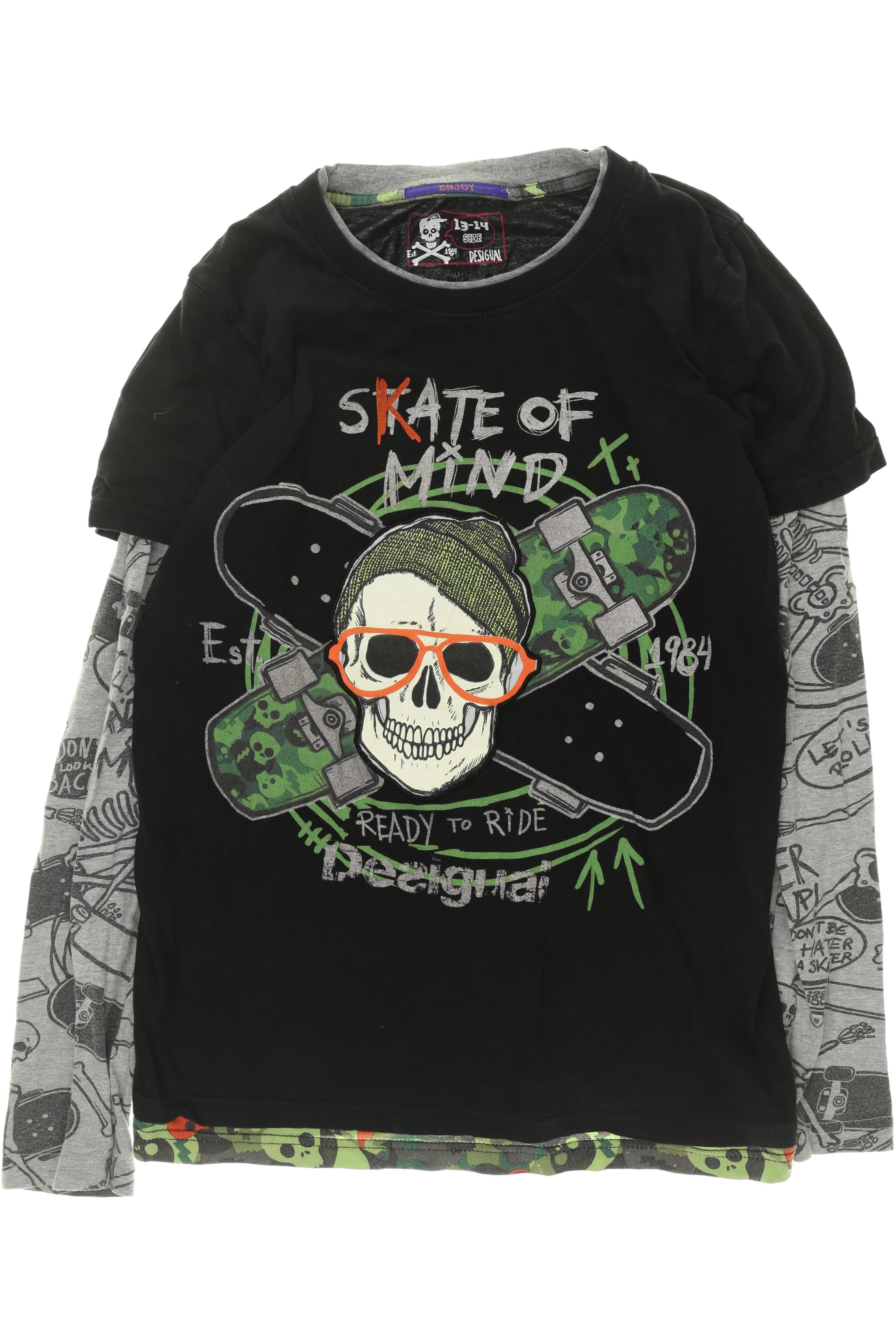 

Desigual Jungen Langarmshirt, schwarz, Gr.