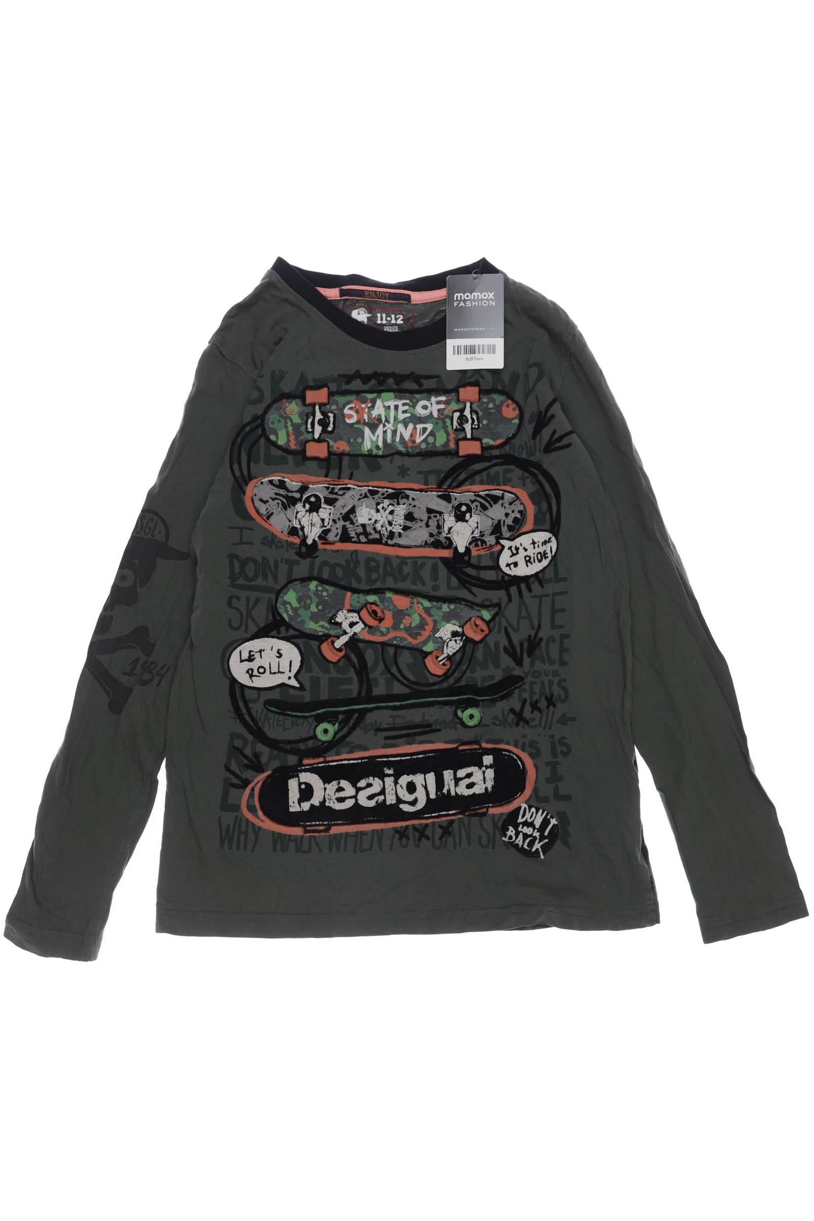 

Desigual Herren Langarmshirt, grün, Gr. 152