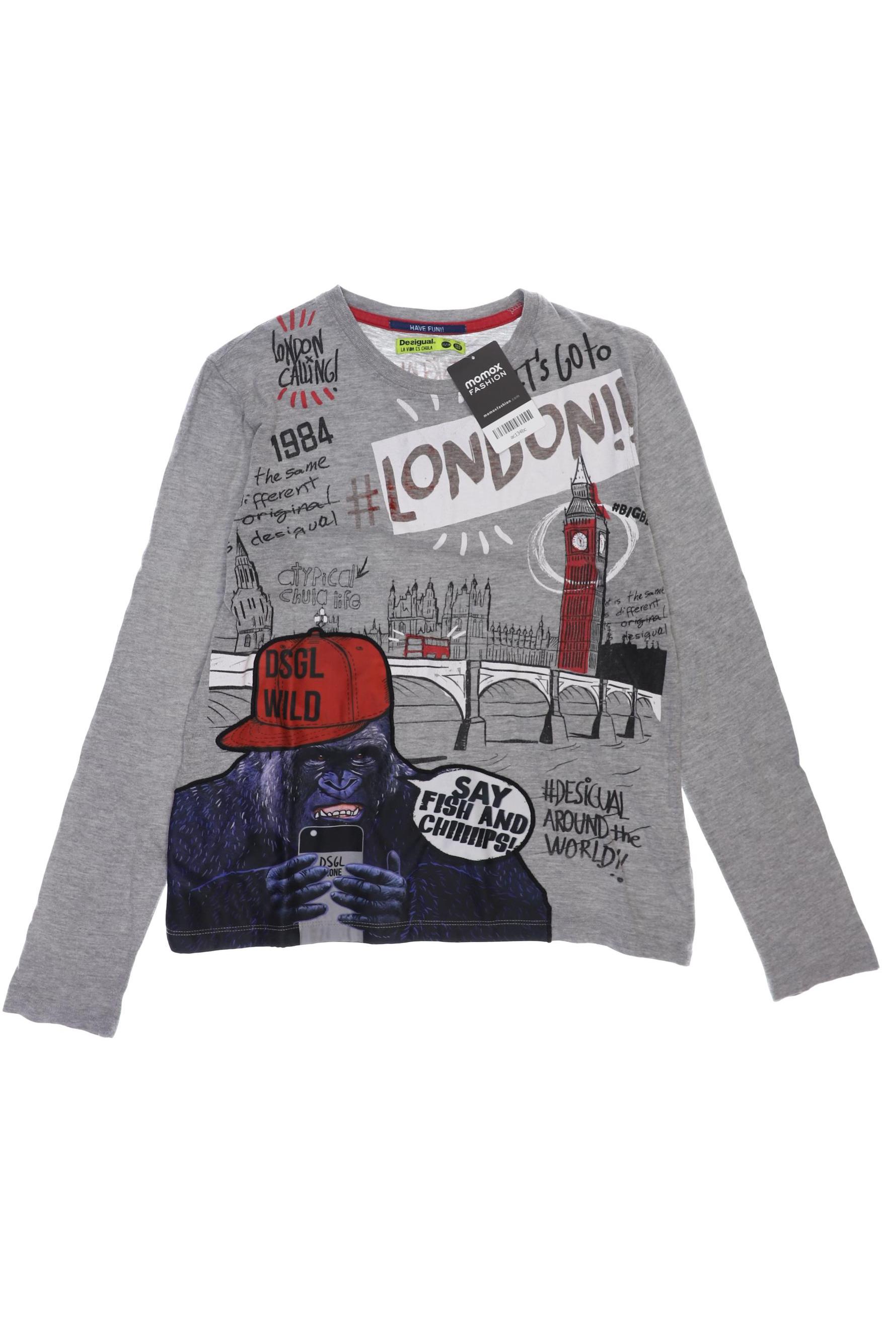 

Desigual Herren Langarmshirt, grau, Gr. 146