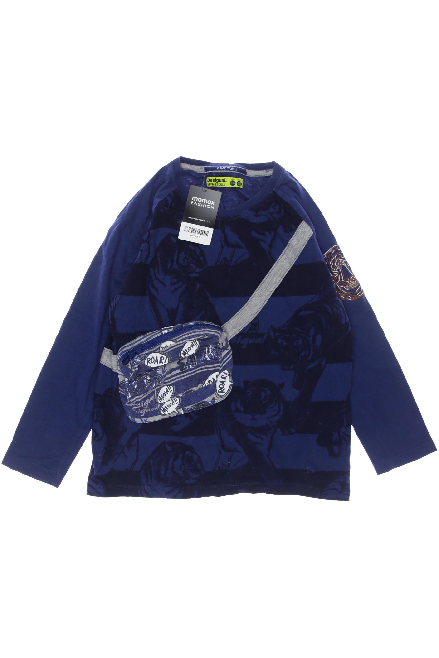 

Desigual Herren Langarmshirt, marineblau, Gr. 146