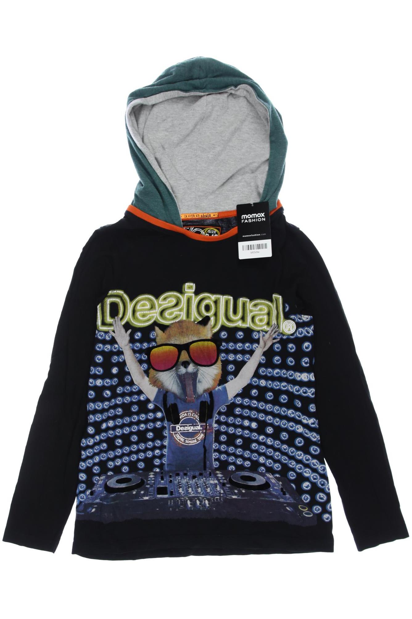 

Desigual Herren Langarmshirt, schwarz, Gr. 140