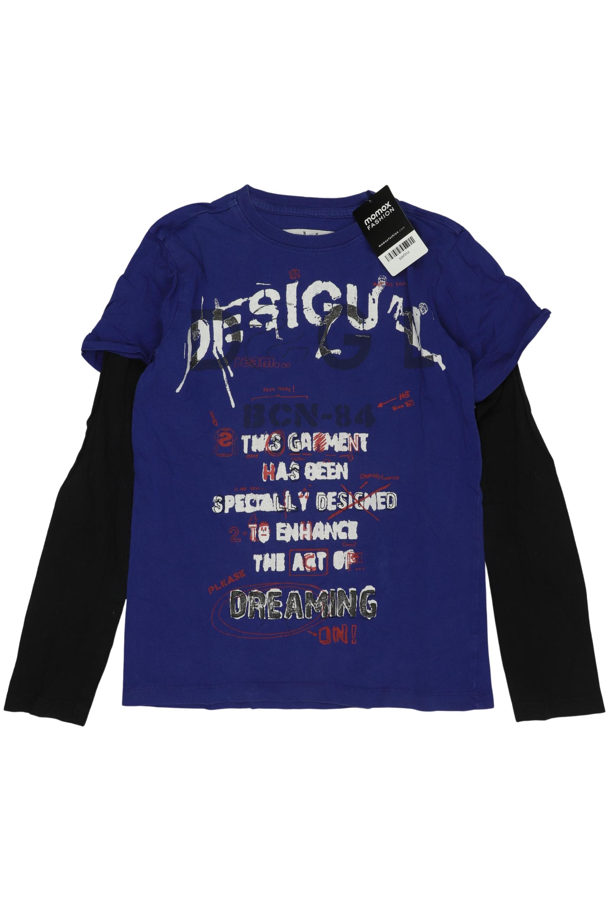 

Desigual Herren Langarmshirt, blau, Gr. 152